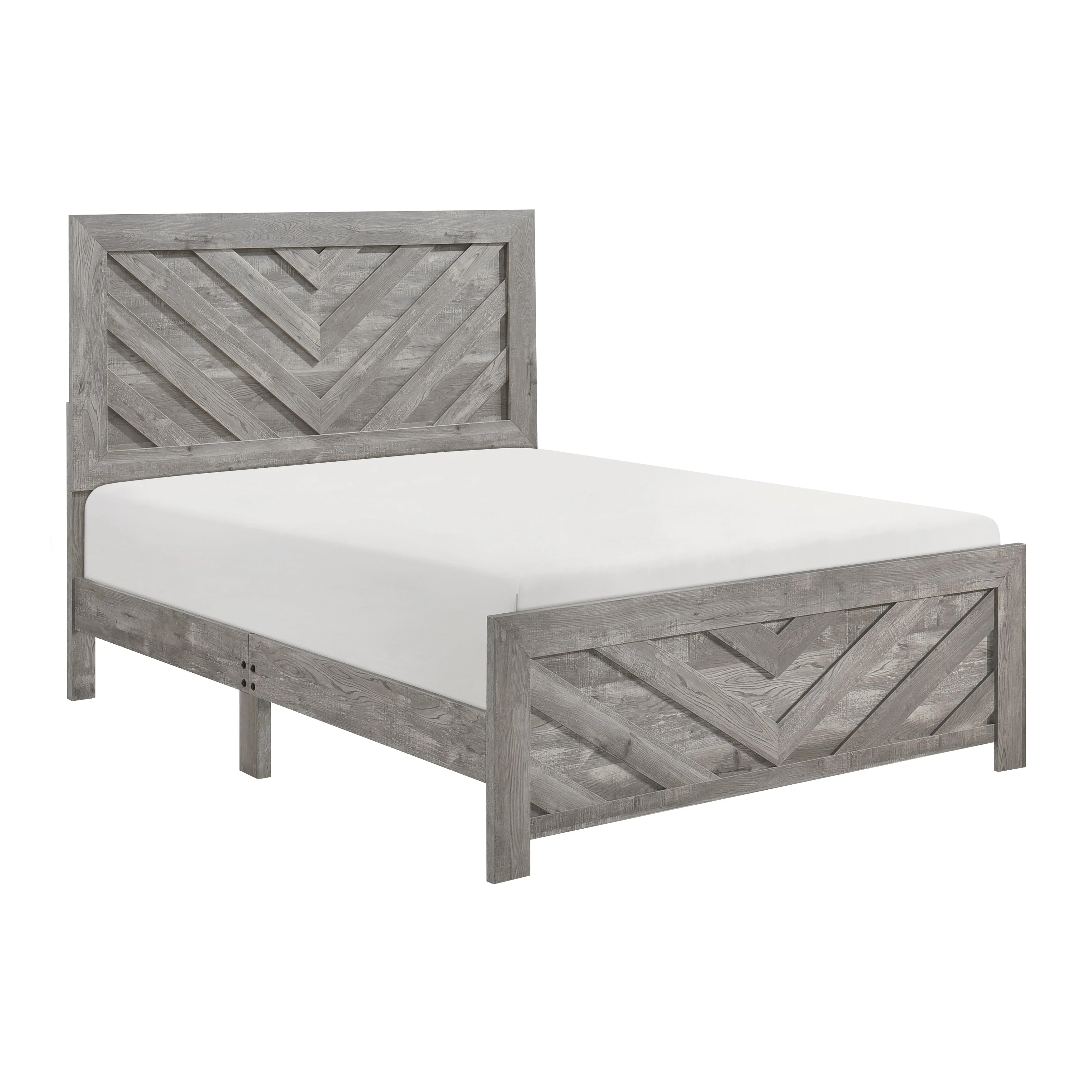 Corbin Gray Crossbuck Eastern King Panel Bed - Image 3