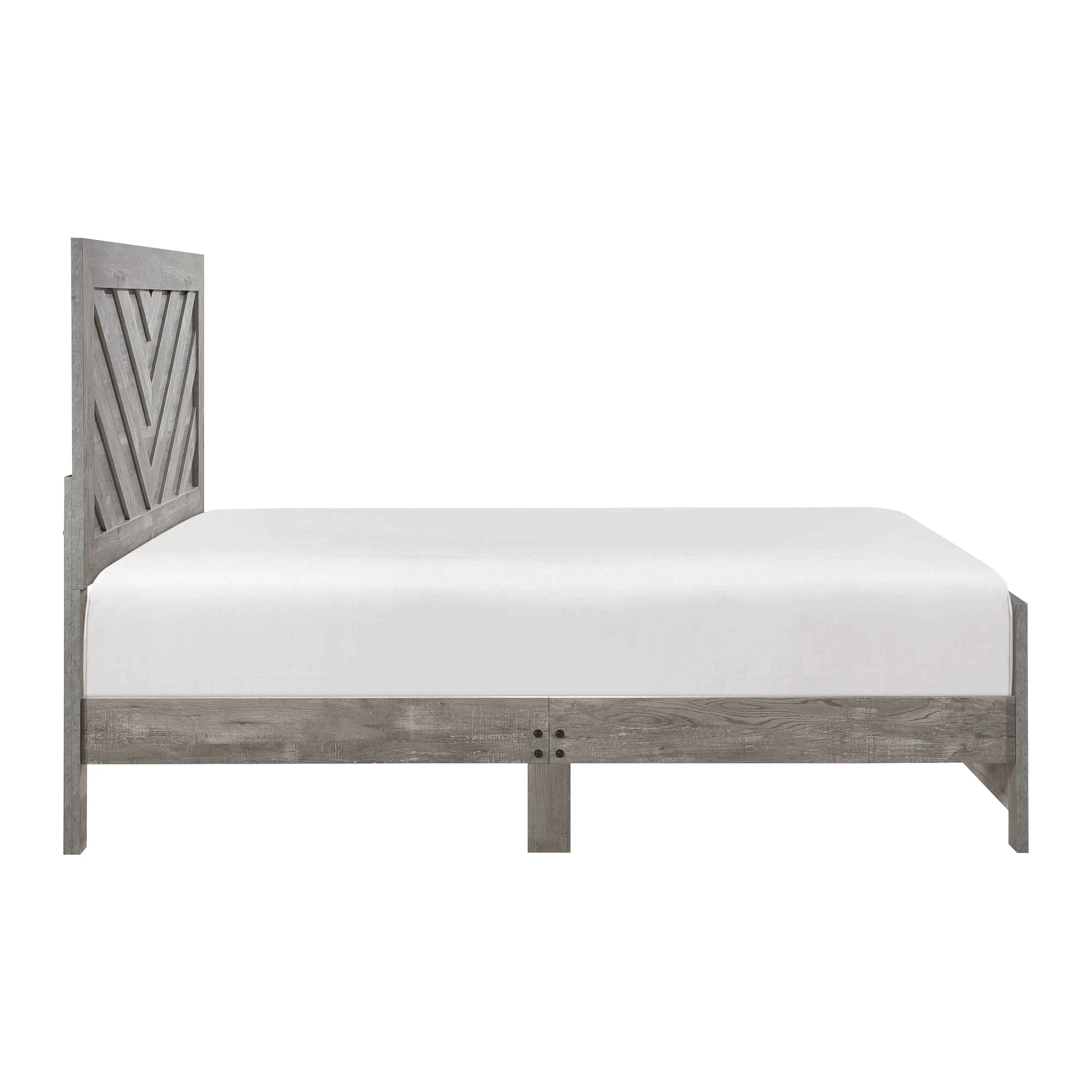 Corbin Gray Crossbuck Full Panel Bed - Image 5