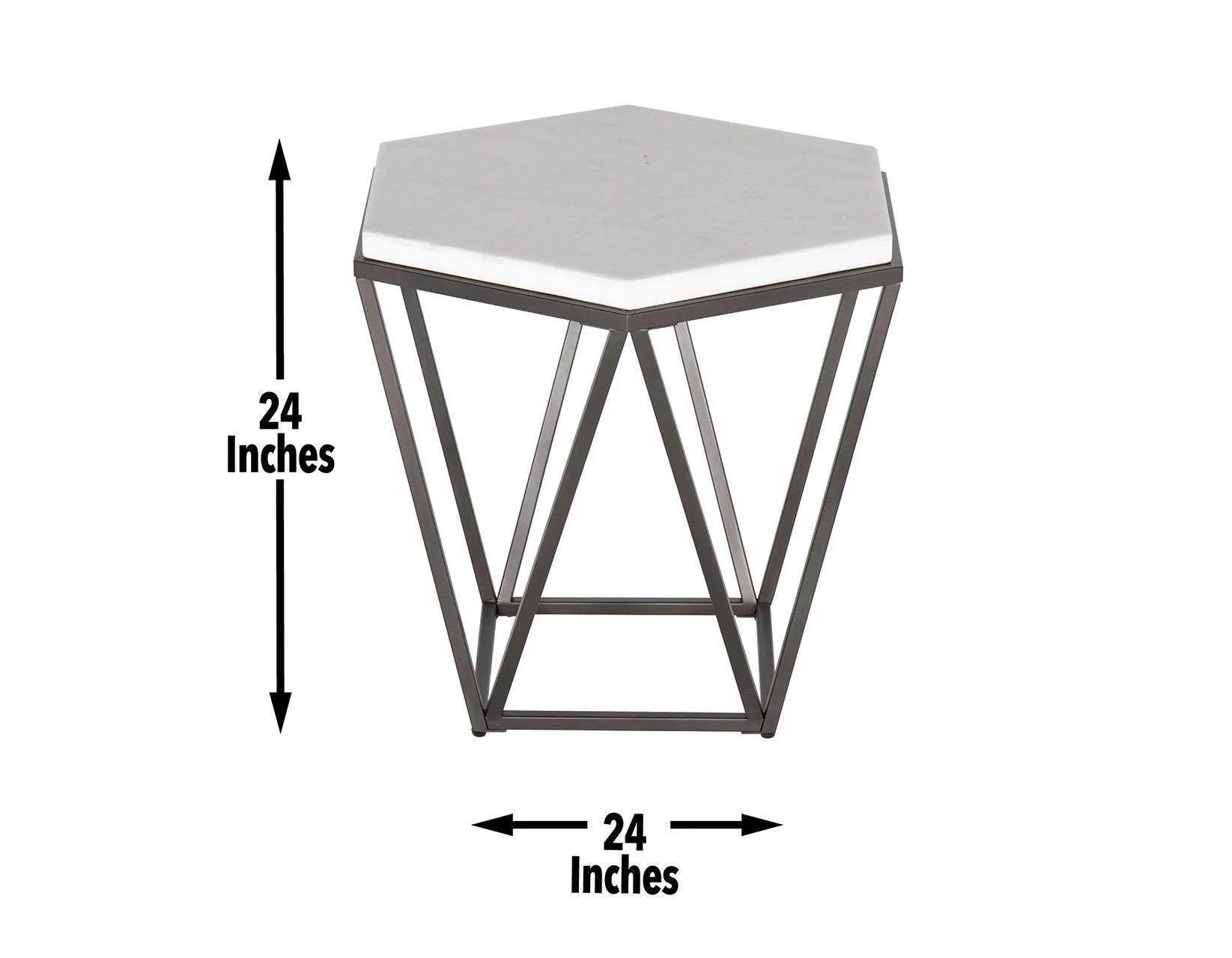 Corvus 3-Piece Marble Top Set (Cocktail & 2 End Tables) - Image 8