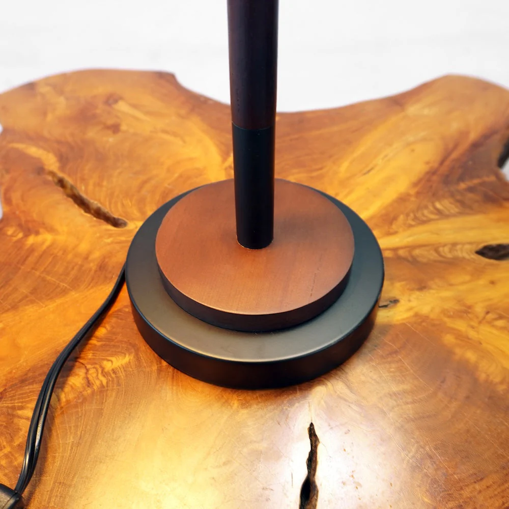 Cosmiclume Black Umbrella Shaped Table Lamp - Walnut - Bronze - Image 4