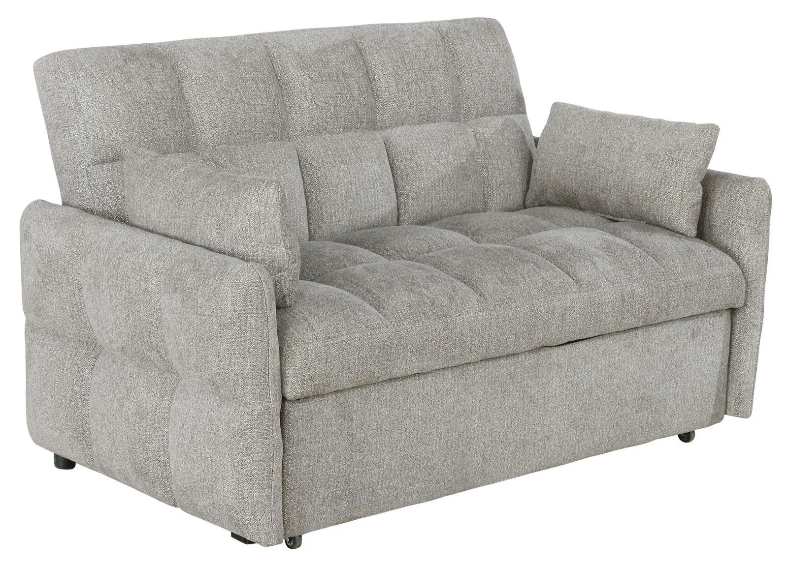 Cotswold Upholstered Convertible Sleeper Sofa Bed Light Grey - Image 4