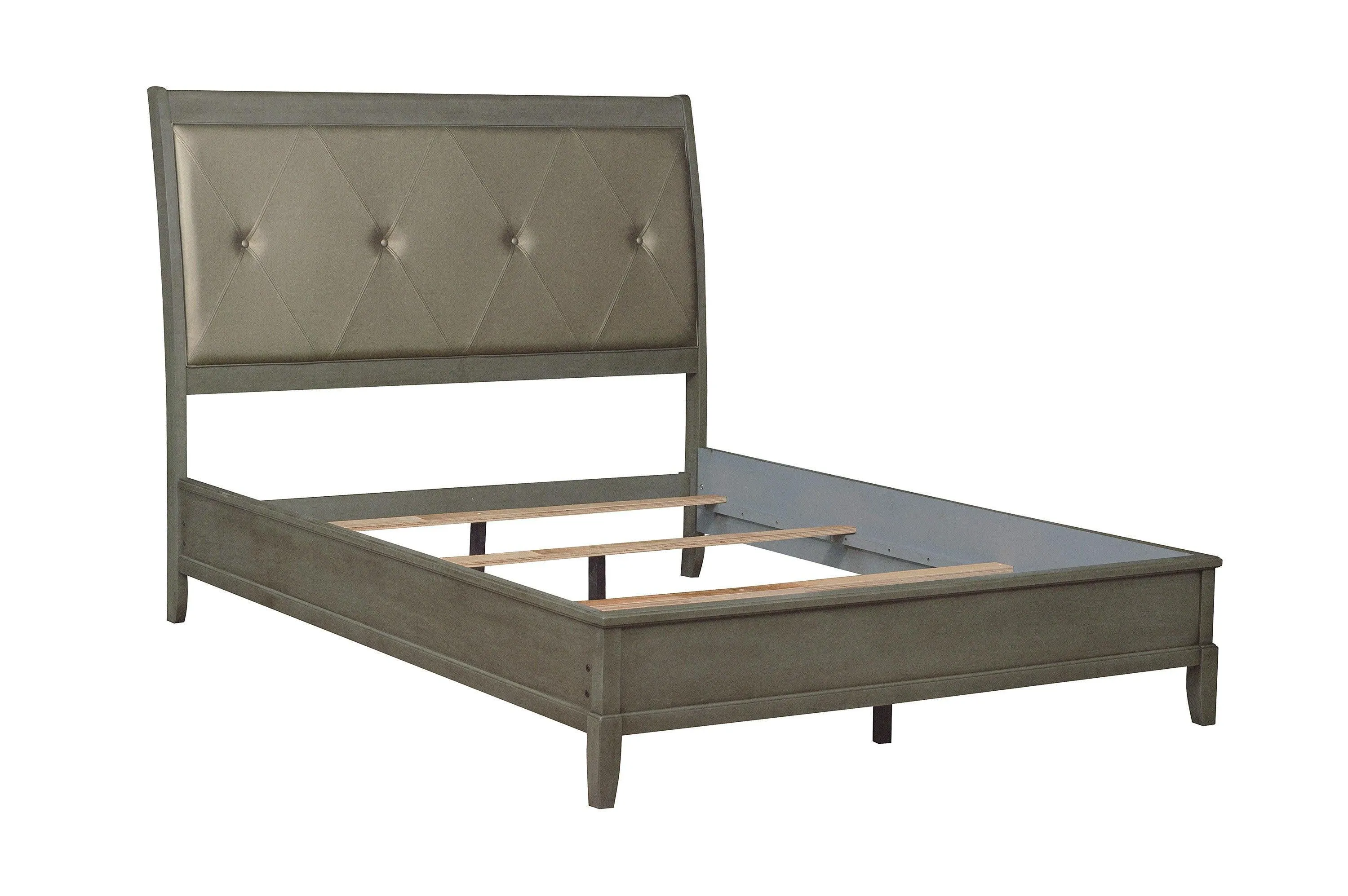 Cotterill Gray Queen Upholstered Panel Bed - Image 4