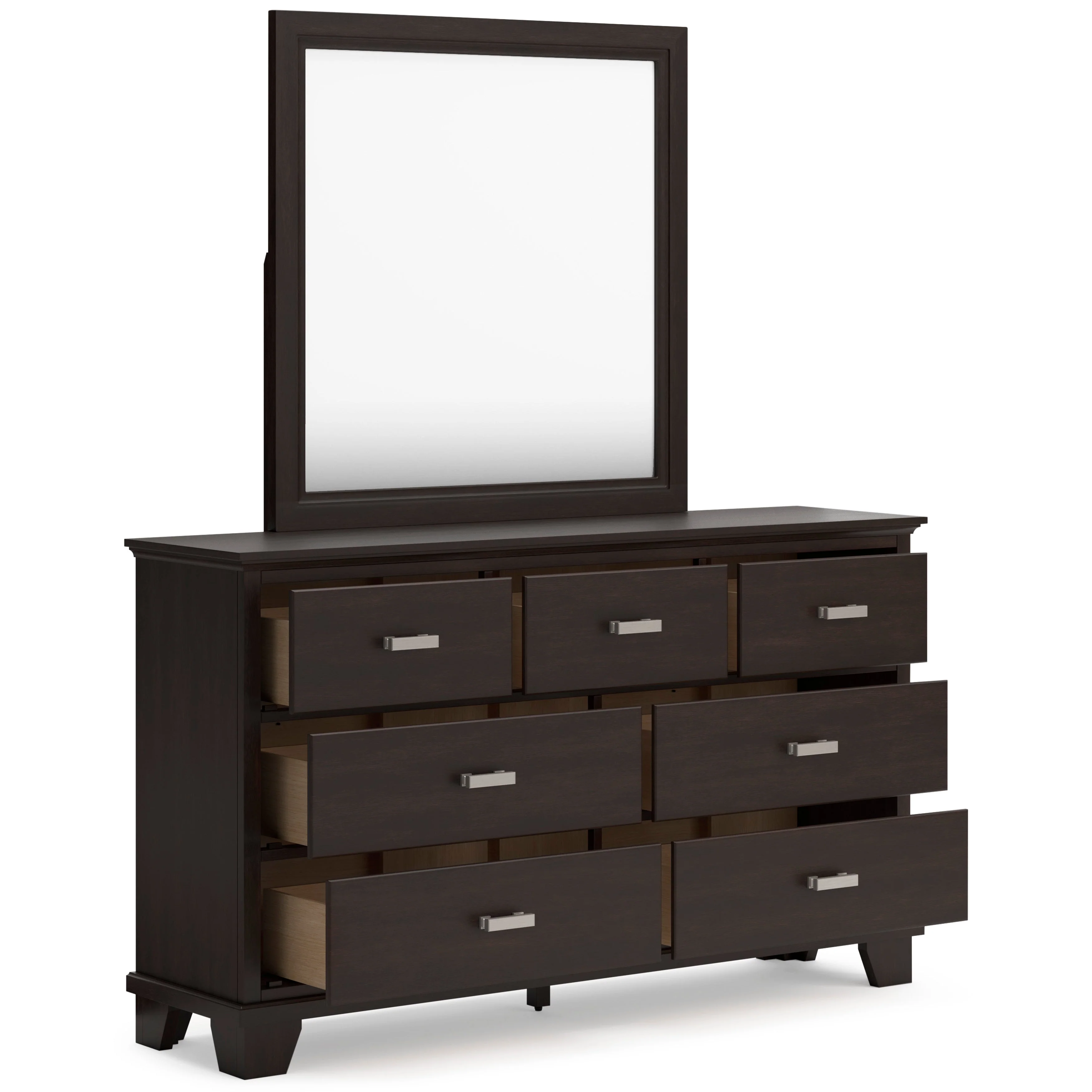 Covetown Dark Brown Panel Bedroom Set - Image 14