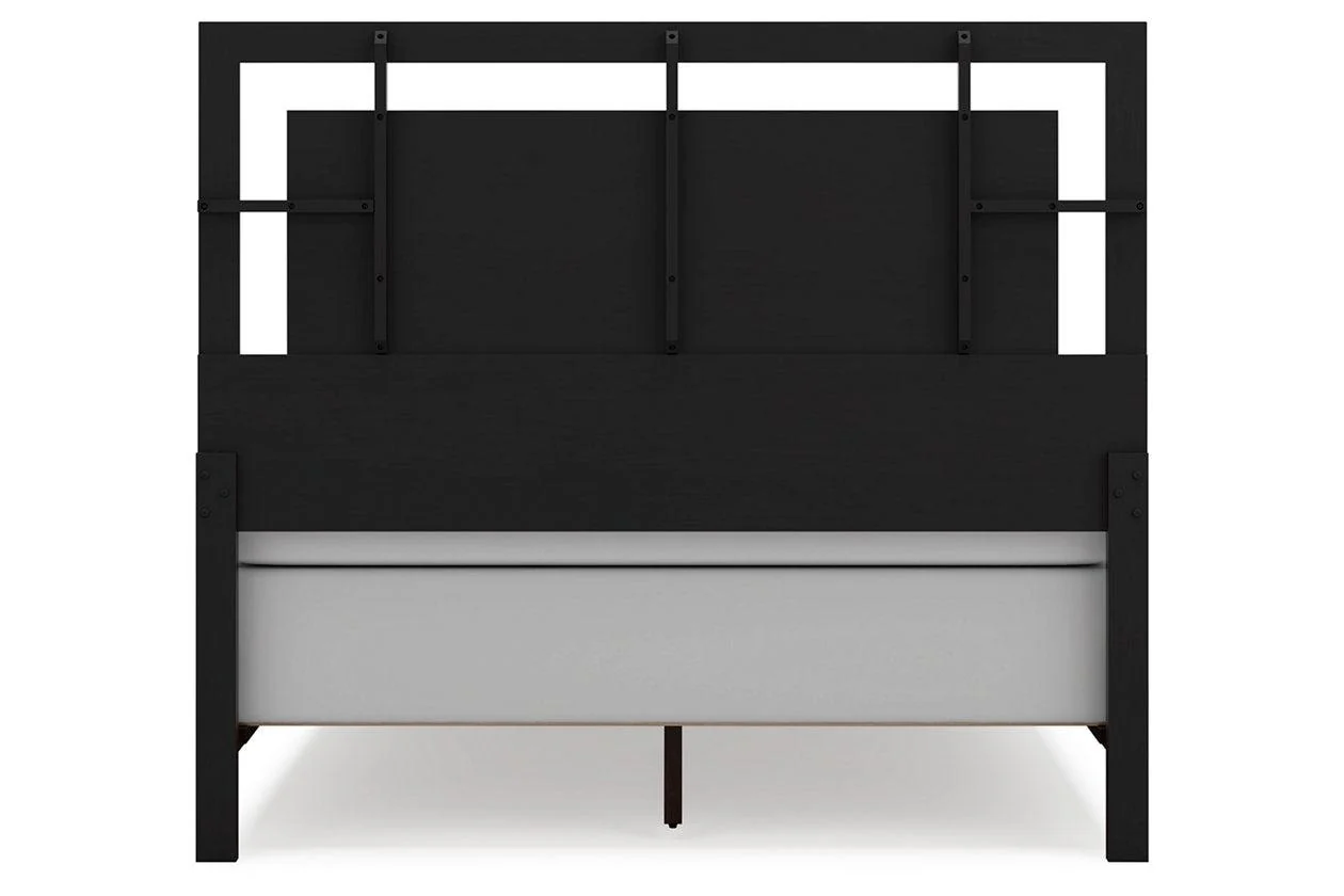 Covetown Dark Brown Queen Panel Bed - Image 5