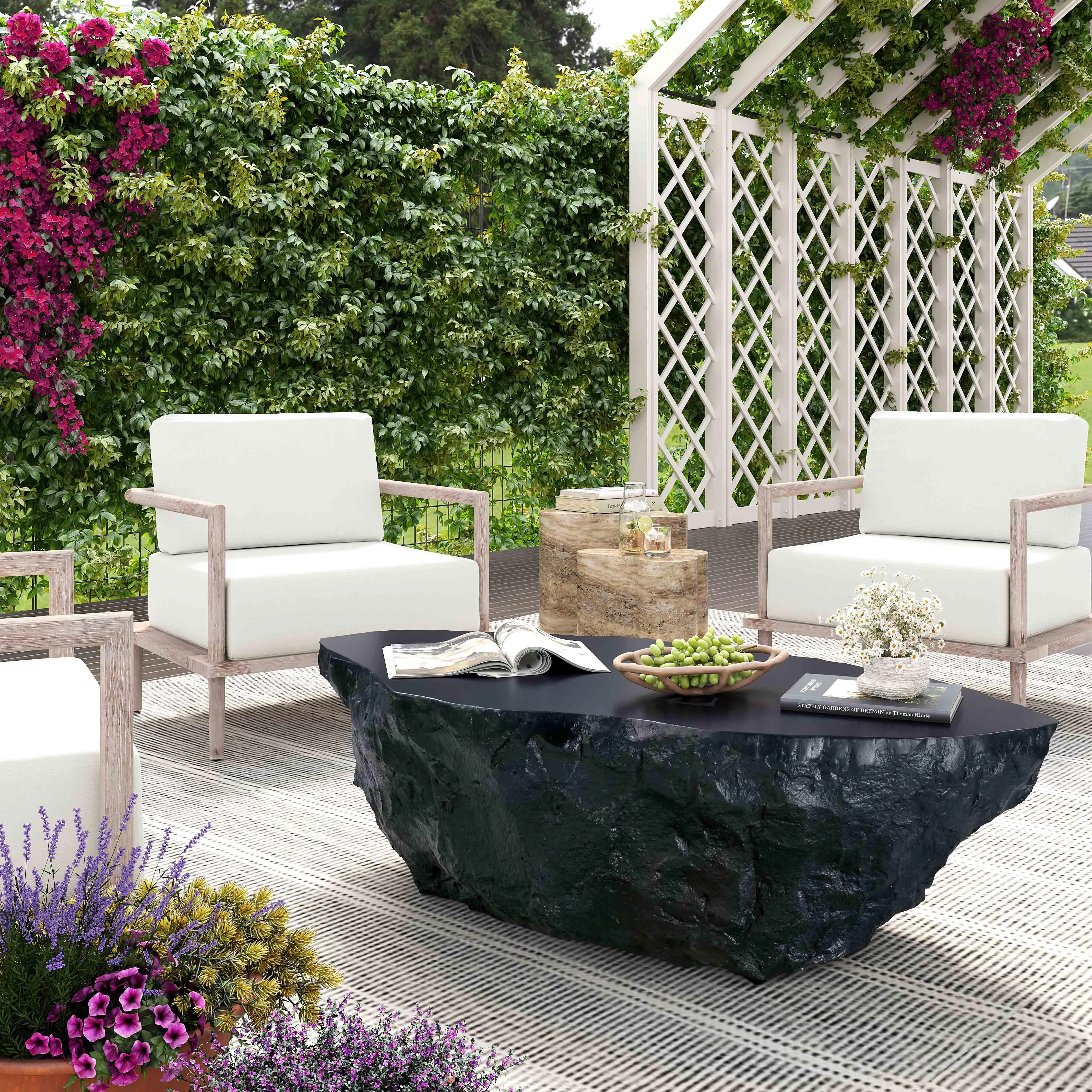 Crag Concrete Indoor / Outdoor Coffee Table - Image 8