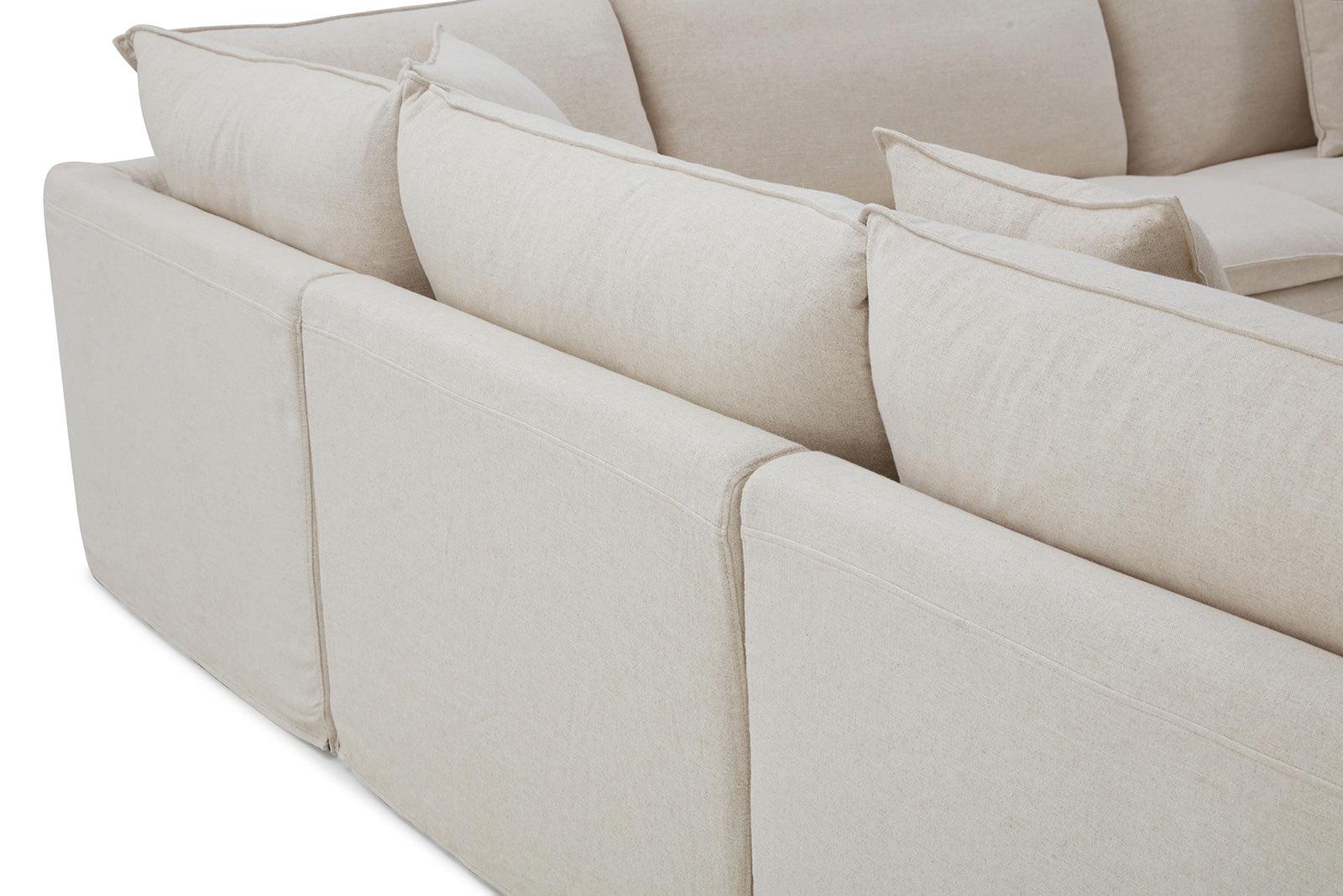Crayford Taupe L-Sectional - Image 7
