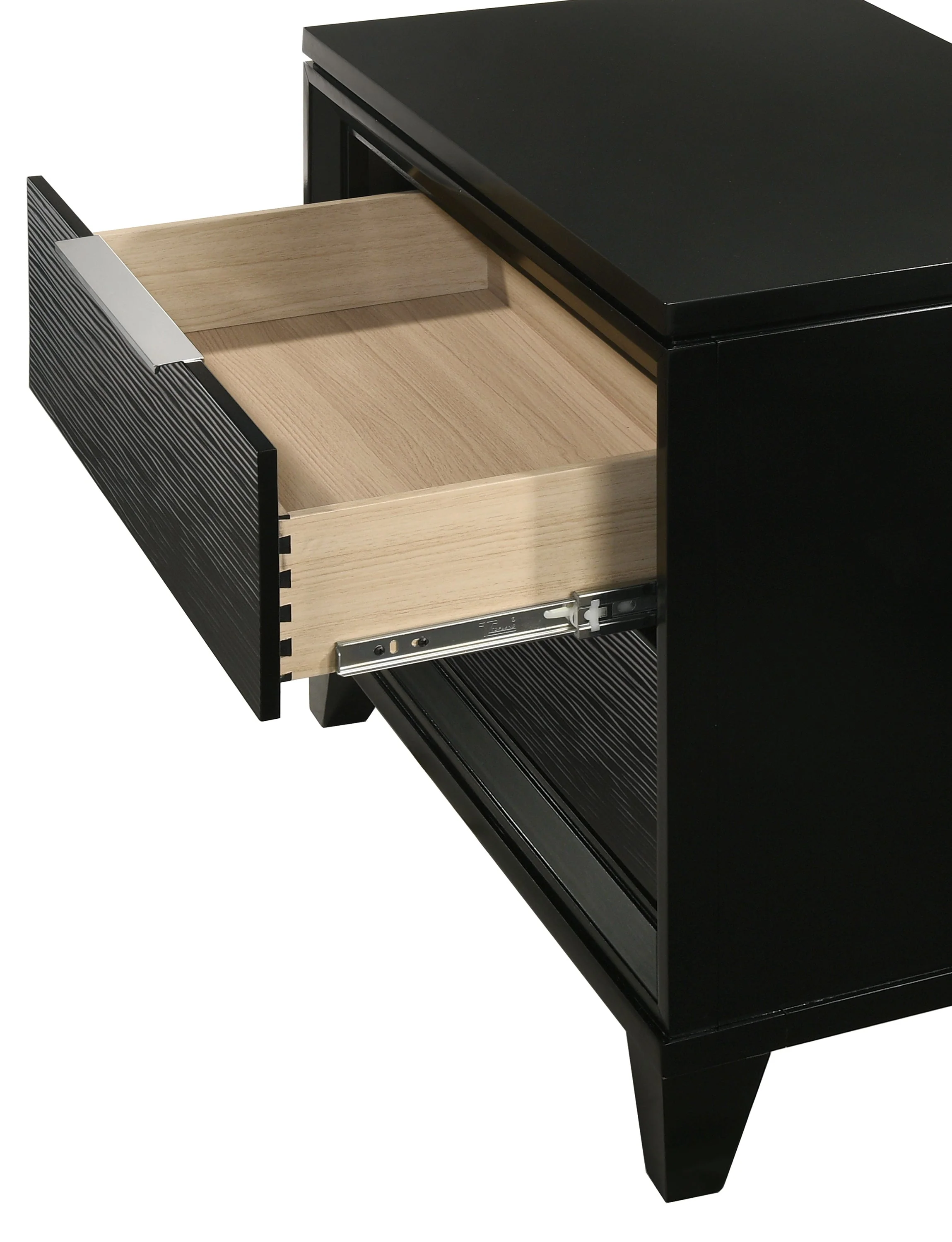 Cressida Black Upholstered LED Panel Bedroom Set - Image 16