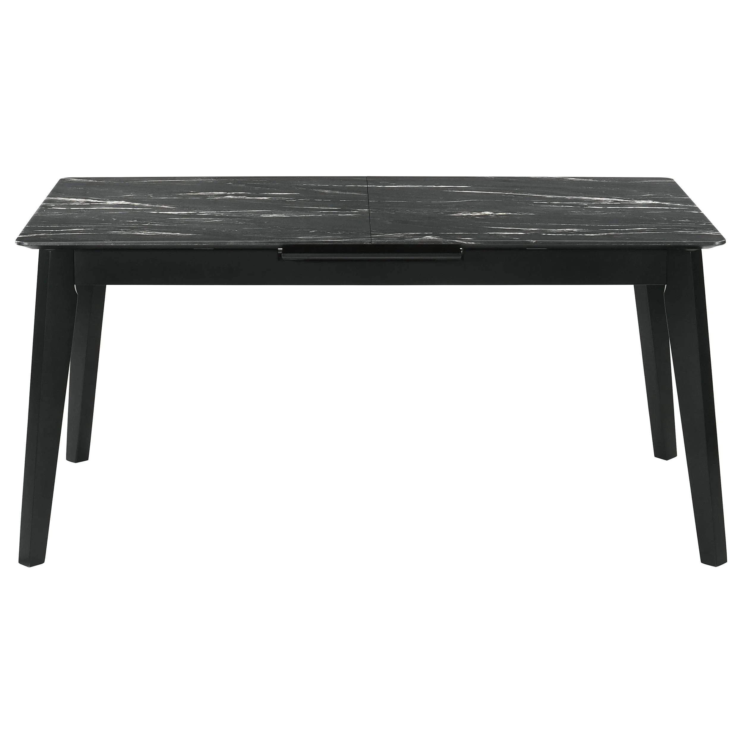 Crestmont Black 5-Piece Dining Set with Extension Leaf - Image 6