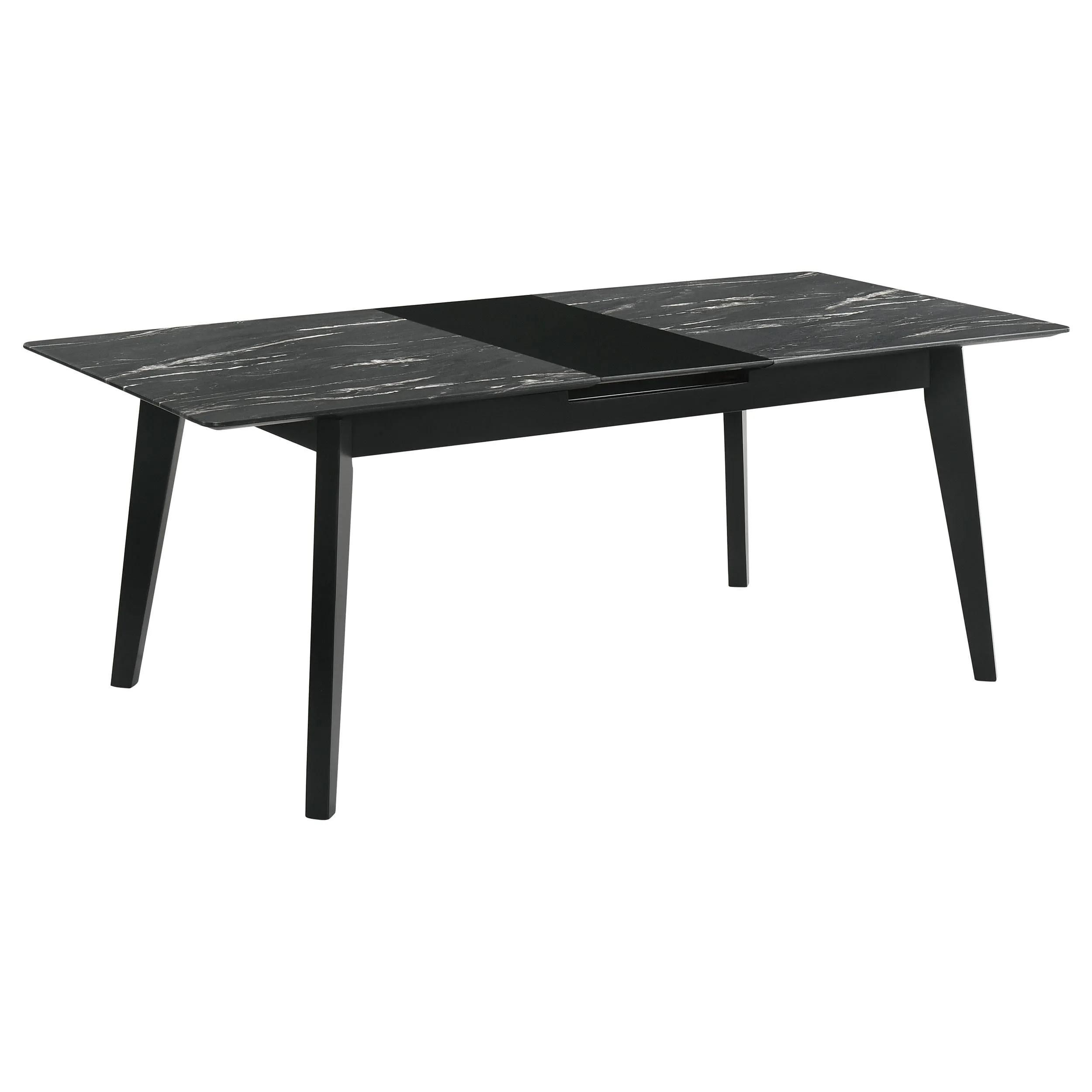 Crestmont Black 7-Piece Dining Set with Extension Leaf - Image 3