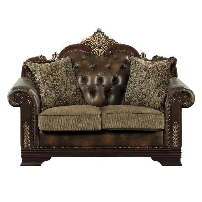 Croydon Dark Cherry Living Room Set - Image 4