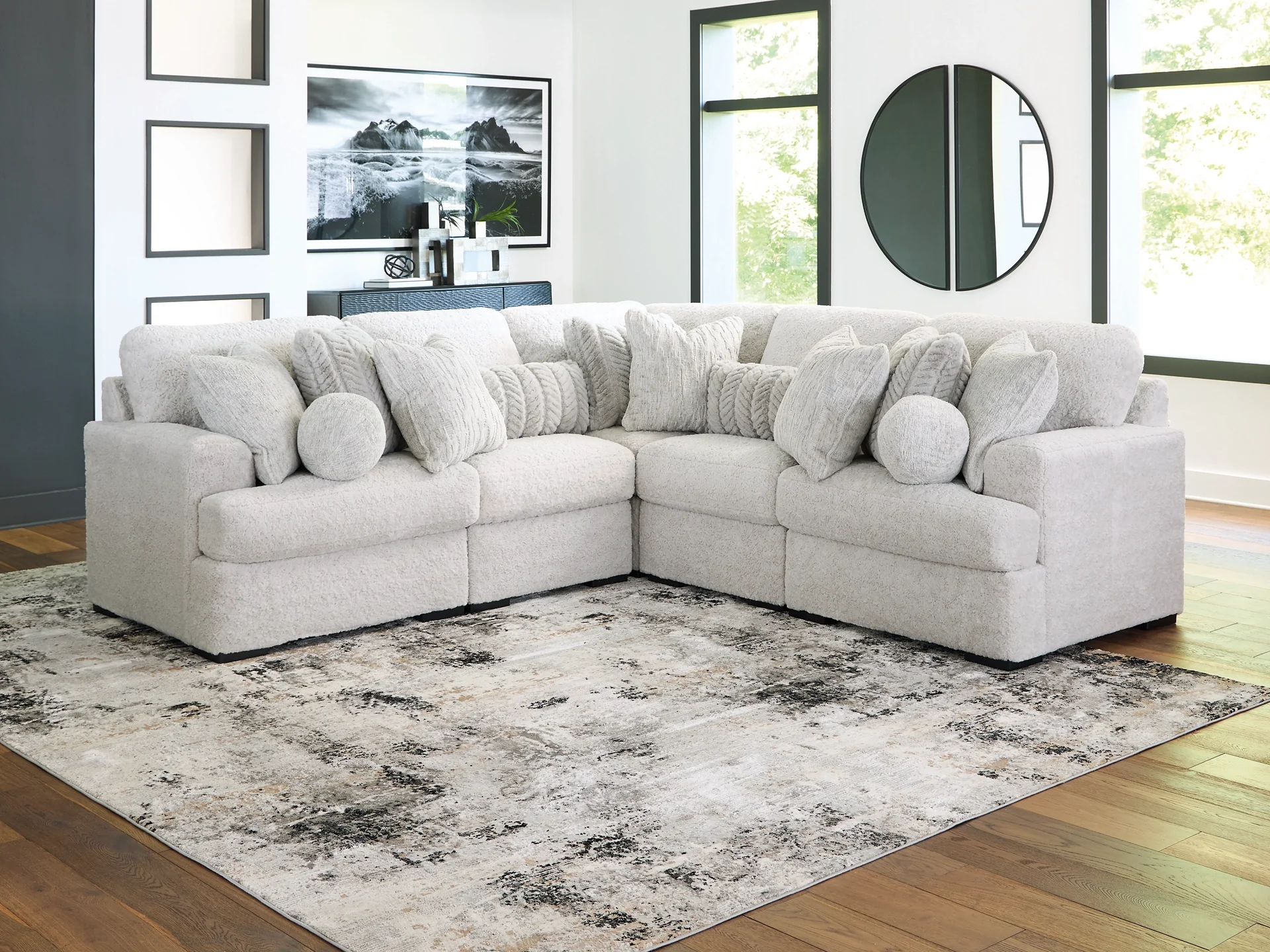 Cuddle Plush Arctic 5-Piece Sectional