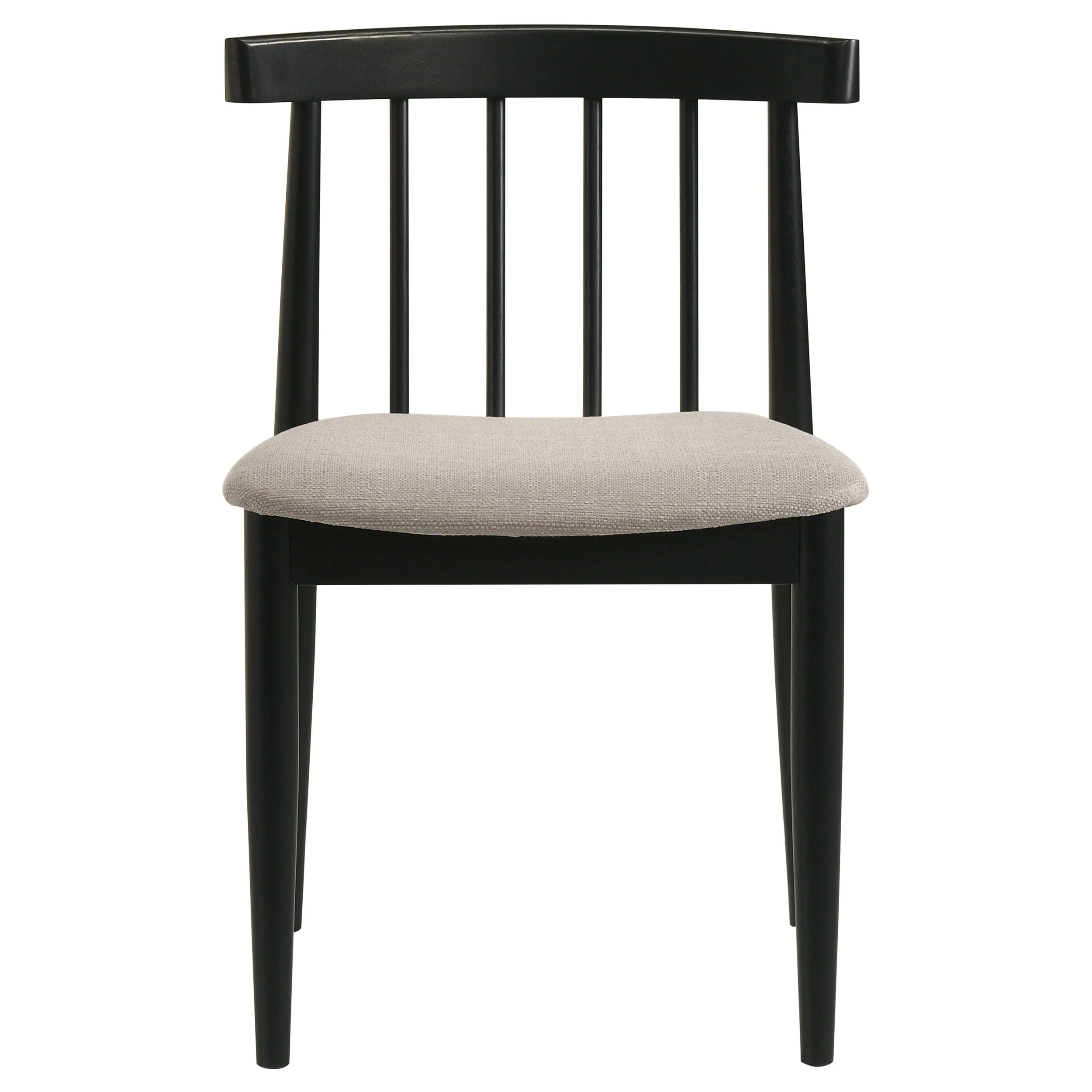 Cullen Black/Wheat Dining Side Chair Upholstered Seat (Set of 2) - Image 3