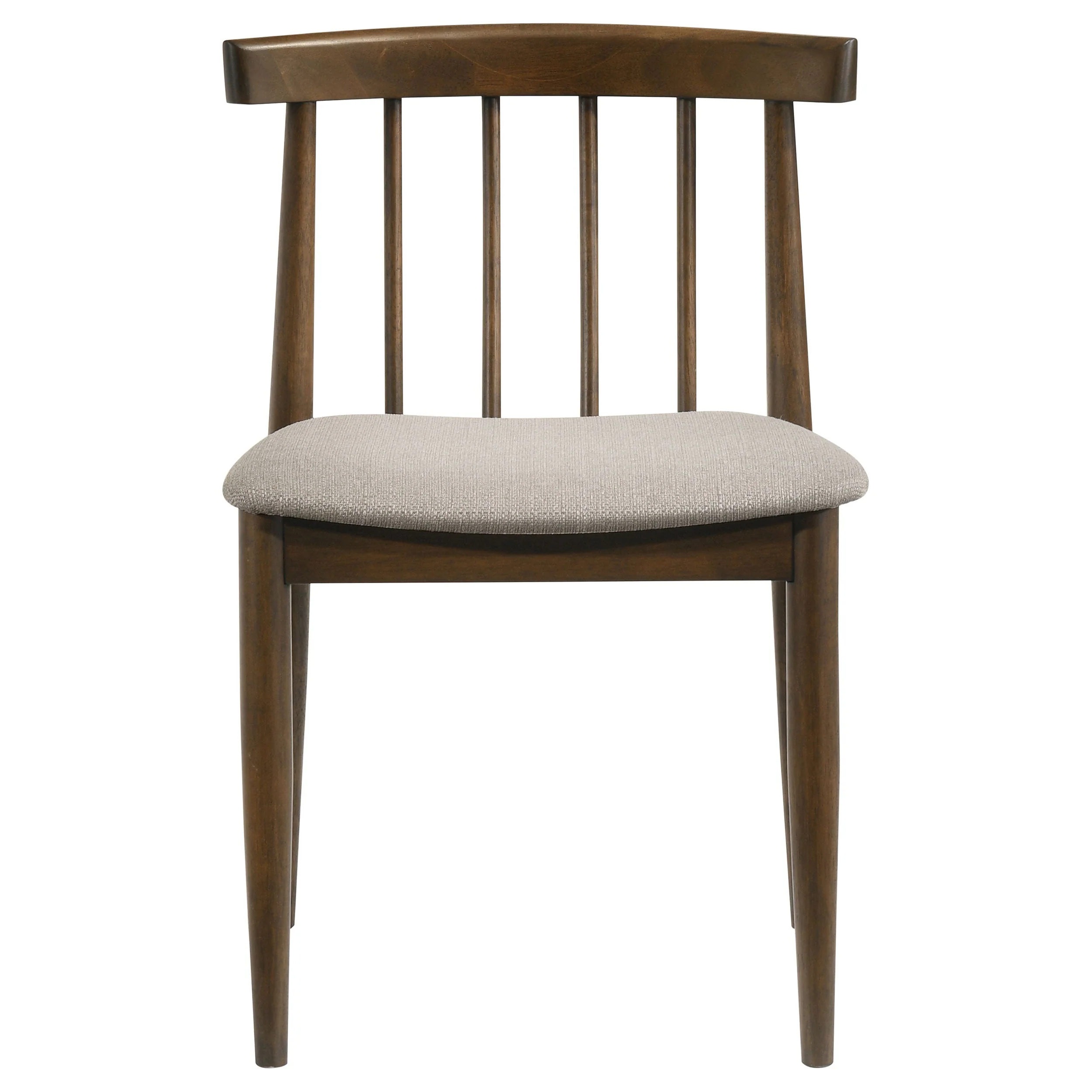 Cullen Walnut/Wheat Dining Side Chair Upholstered Seat (Set of 2) - Image 4
