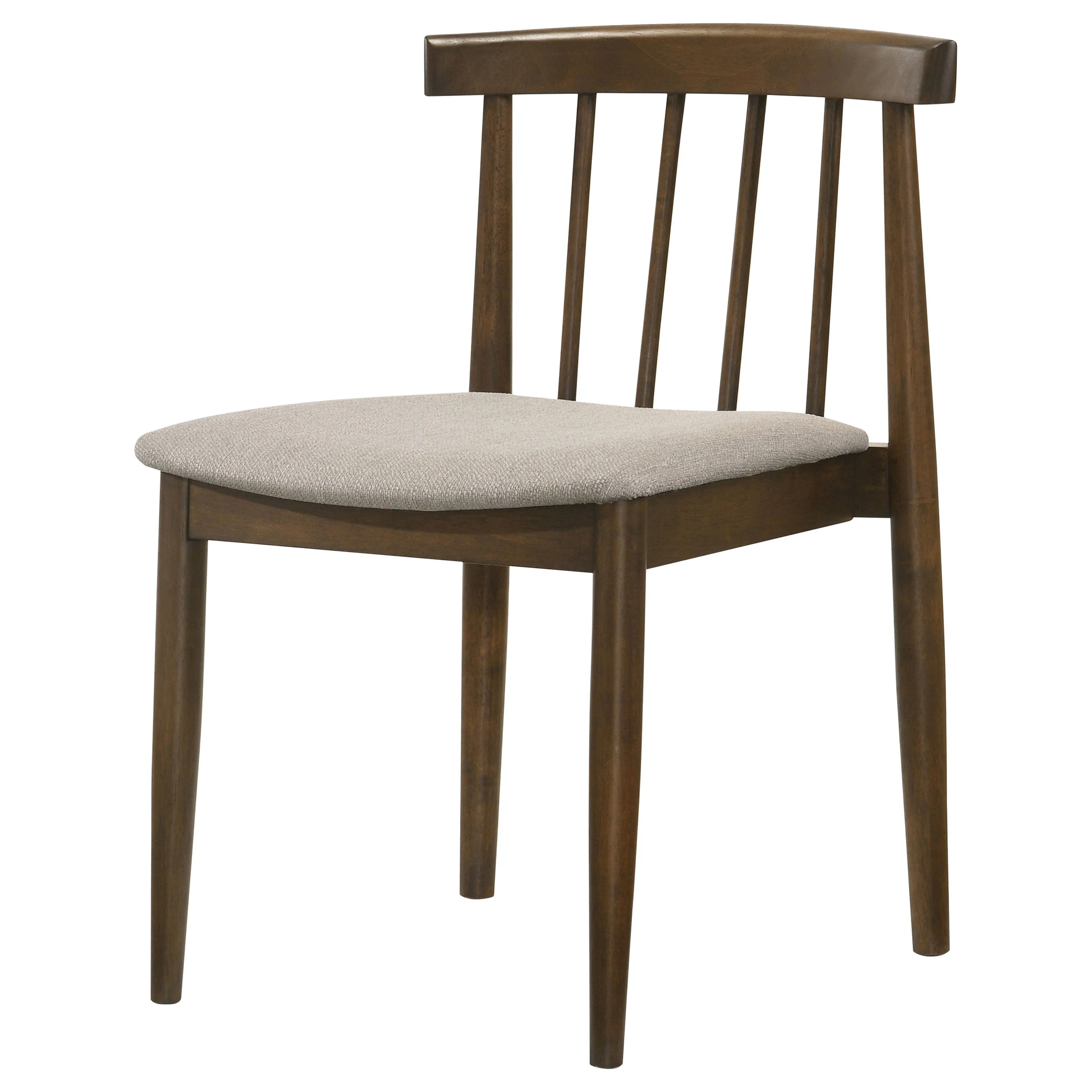 Cullen Walnut/Wheat Dining Side Chair Upholstered Seat (Set of 2) - Image 5