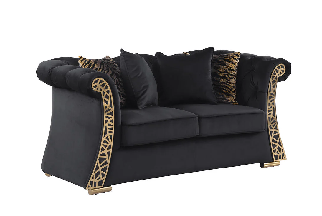 Curamo Black Living Room Set - Image 4