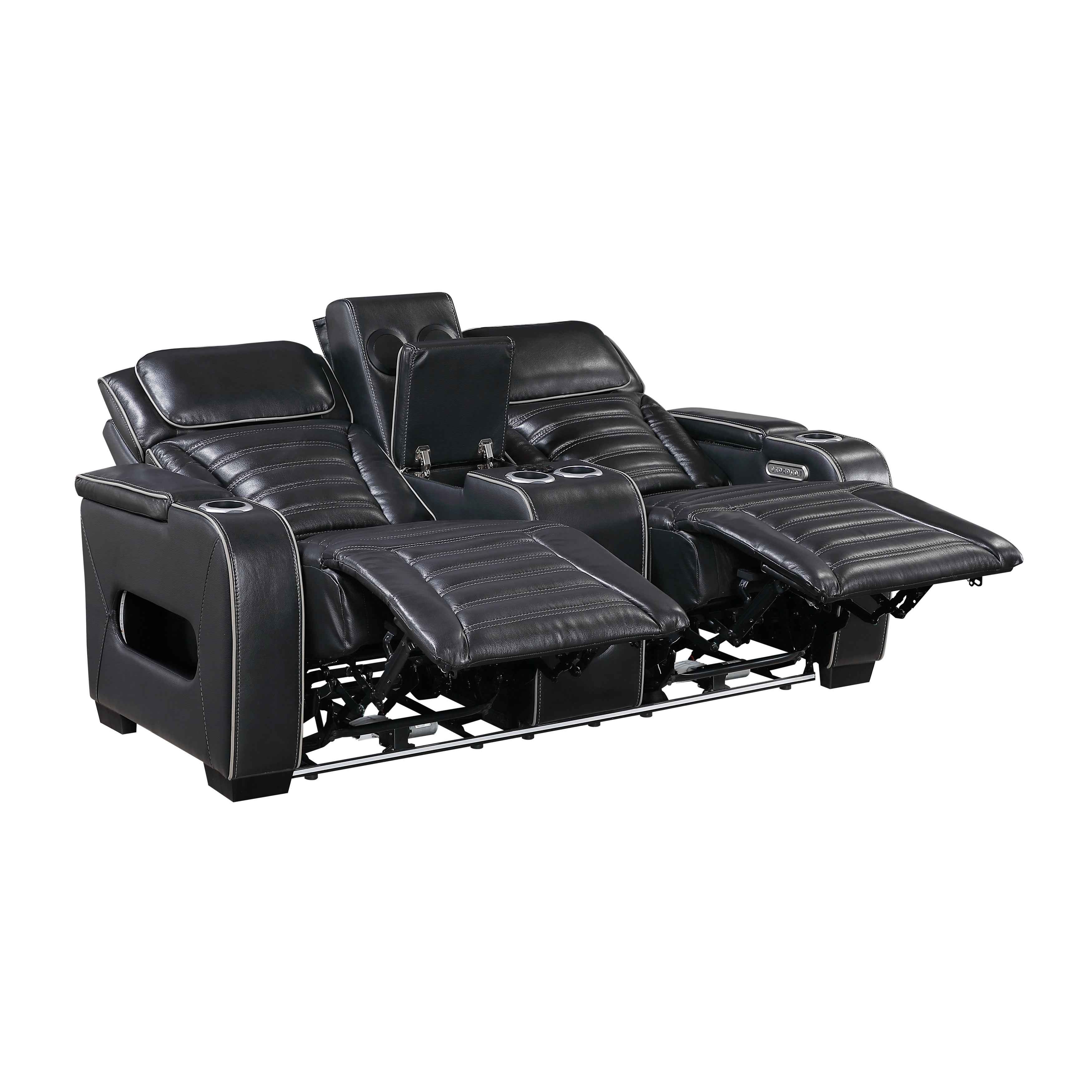 Cyber Black 3-Piece Power Reclining Living Room Set - Image 10