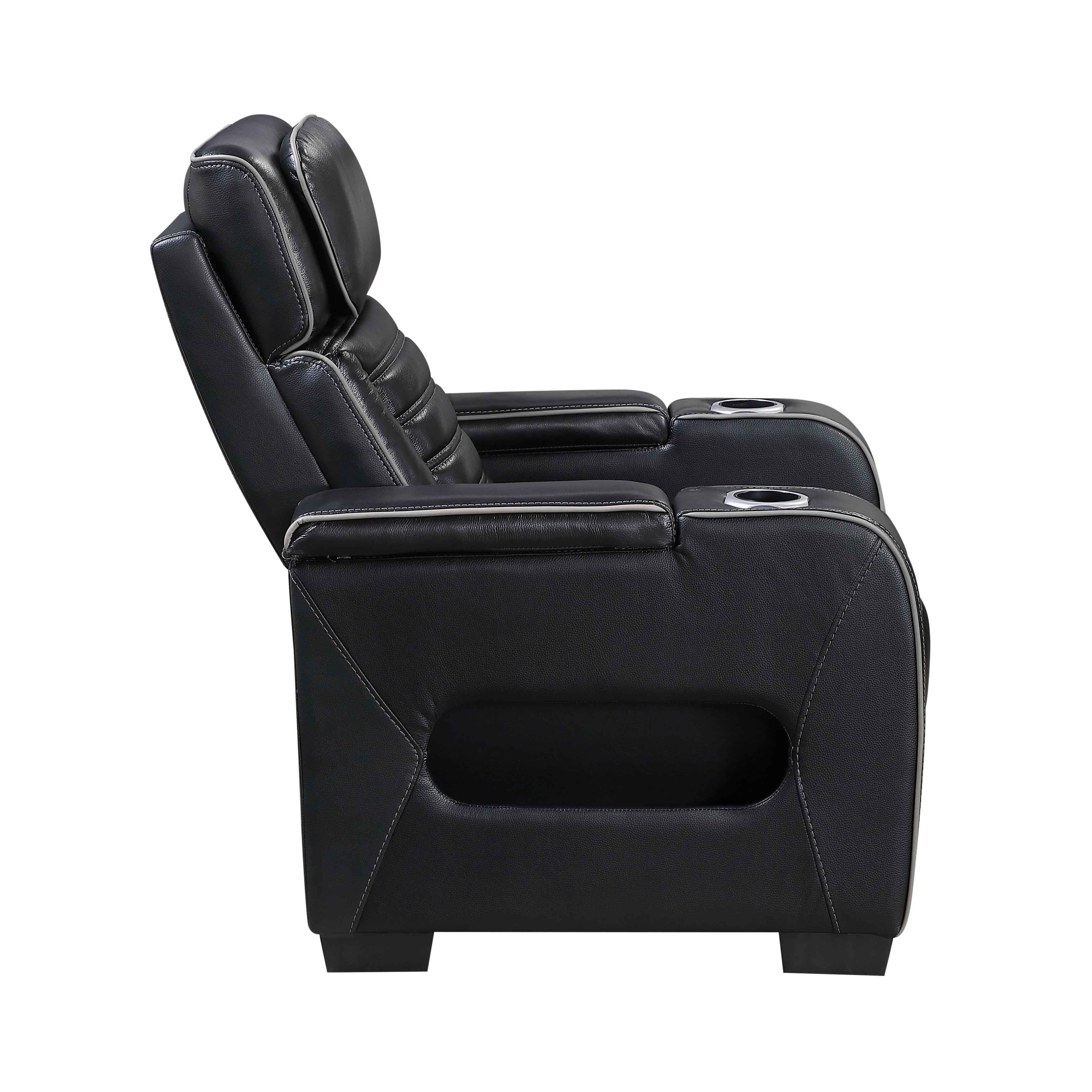 Cyber Black 3-Piece Power Reclining Living Room Set - Image 14