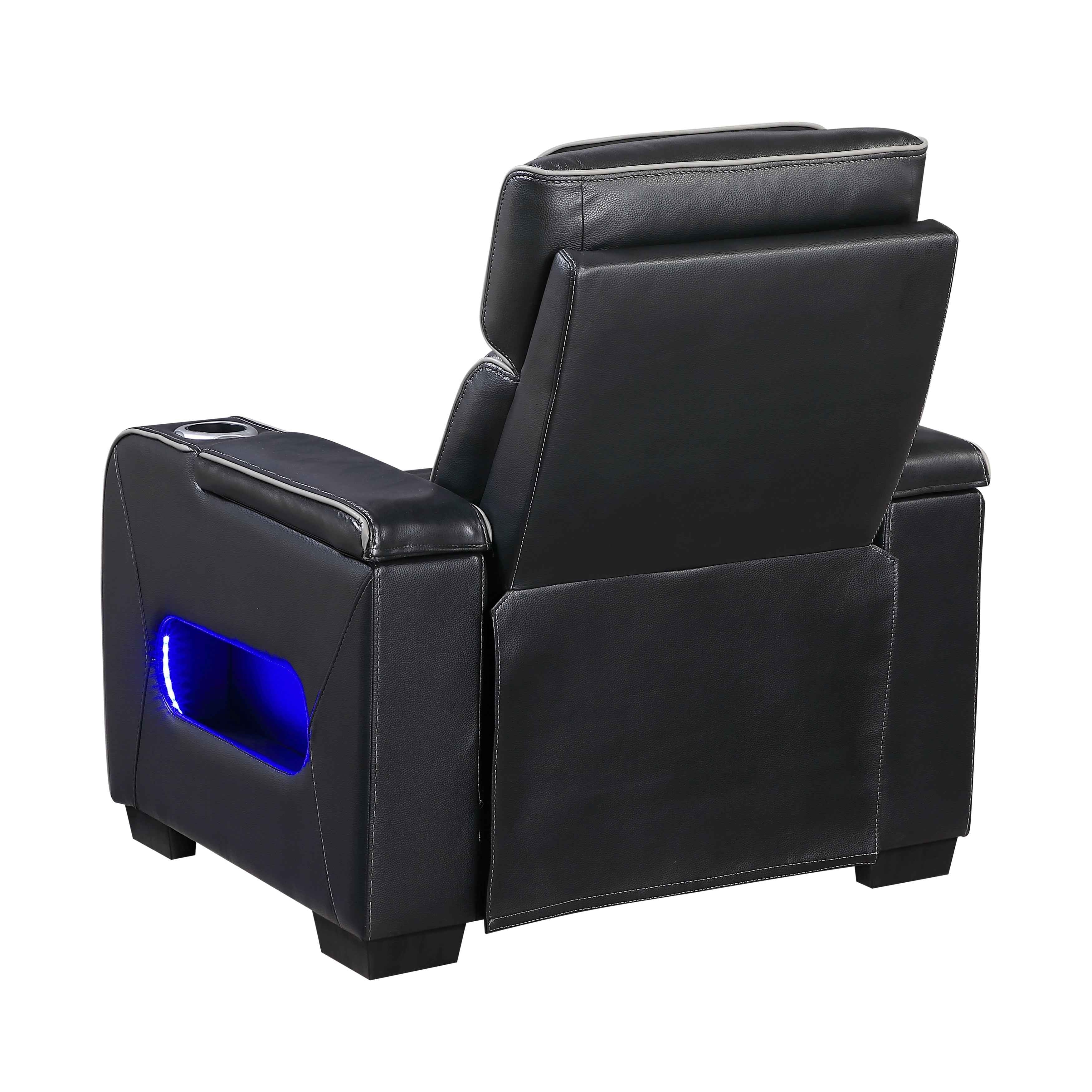 Cyber Black 3-Piece Power Reclining Living Room Set - Image 16