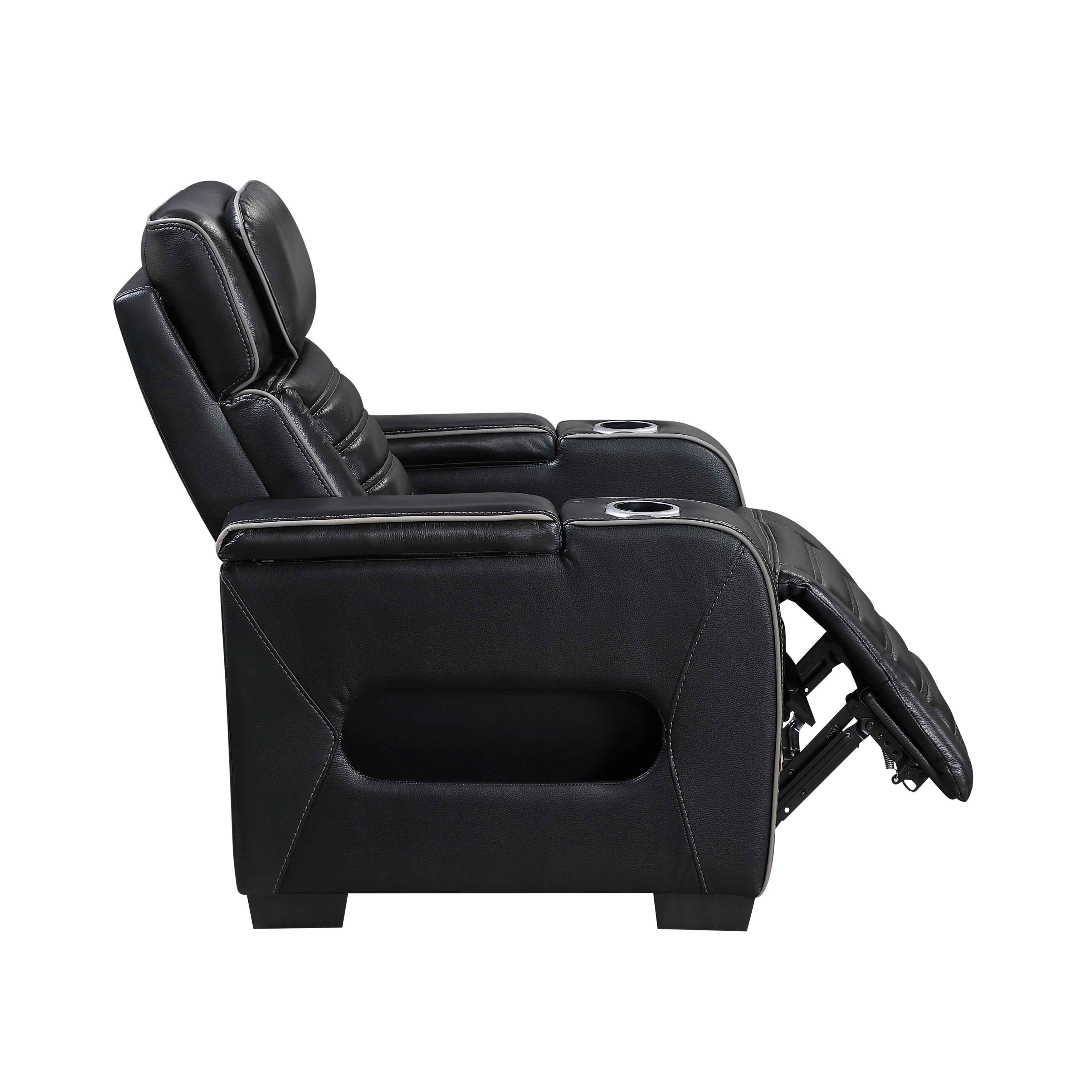 Cyber Black 3-Piece Power Reclining Living Room Set - Image 17