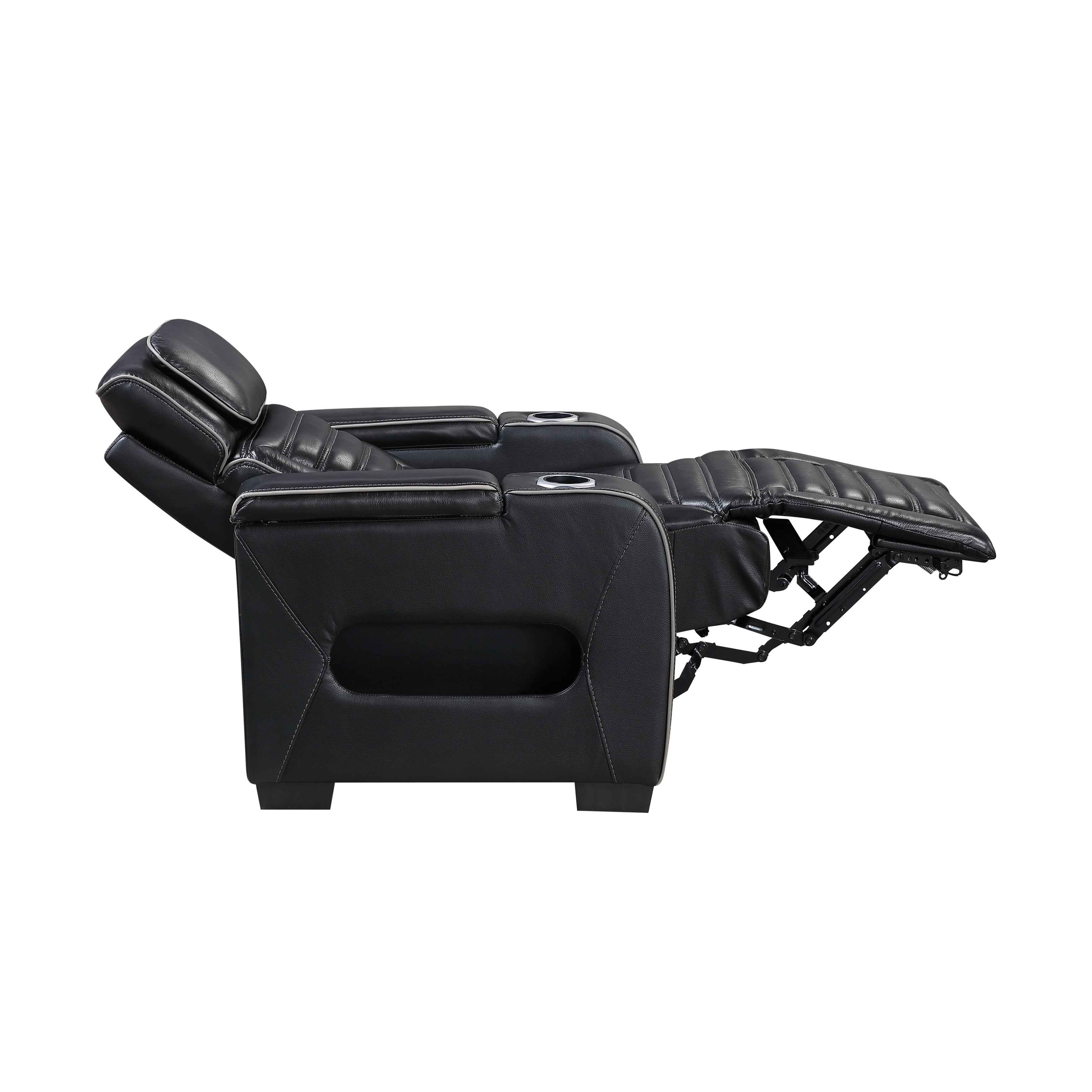 Cyber Black 3-Piece Power Reclining Living Room Set - Image 18