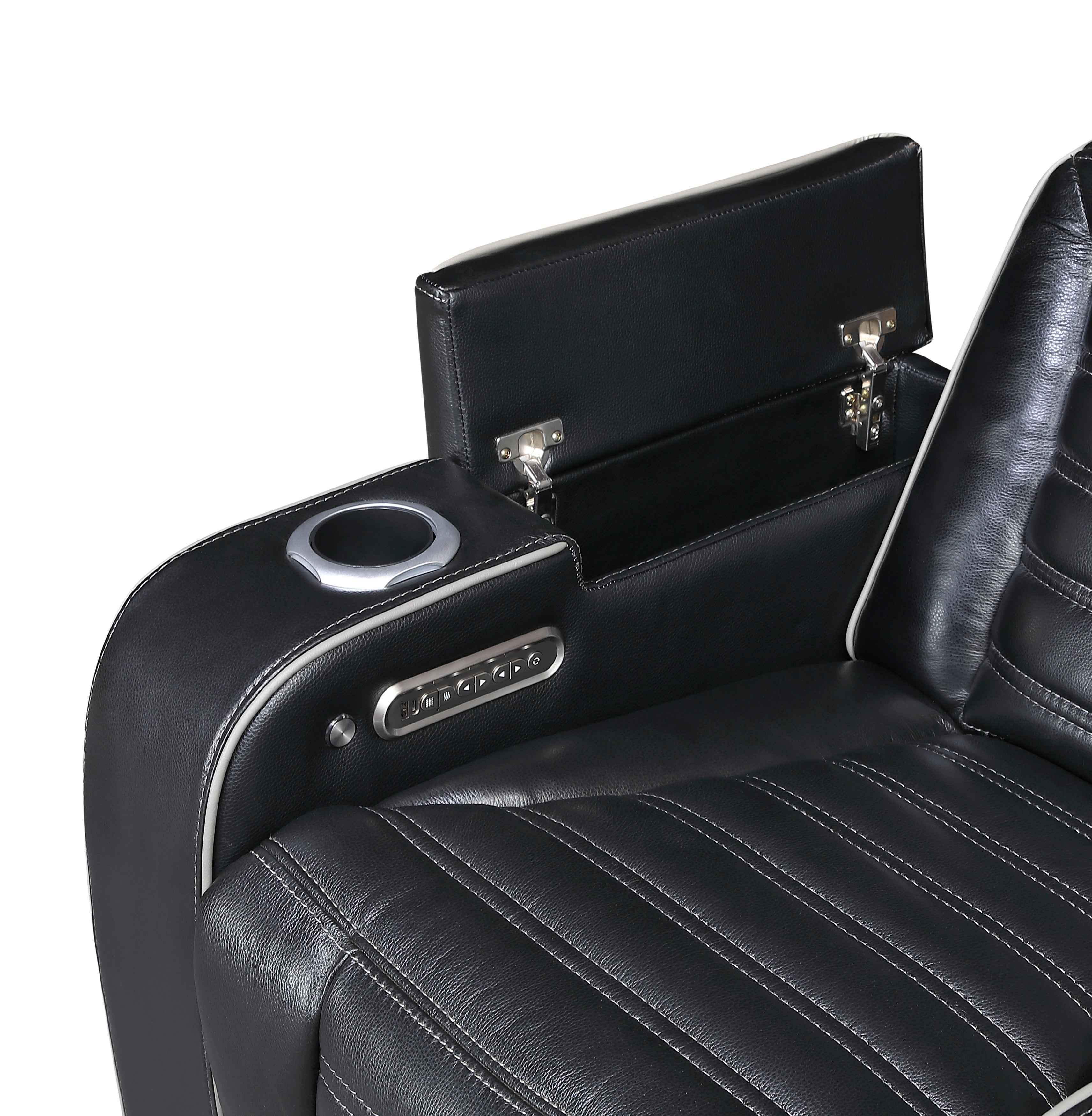 Cyber Black 3-Piece Power Reclining Living Room Set - Image 23
