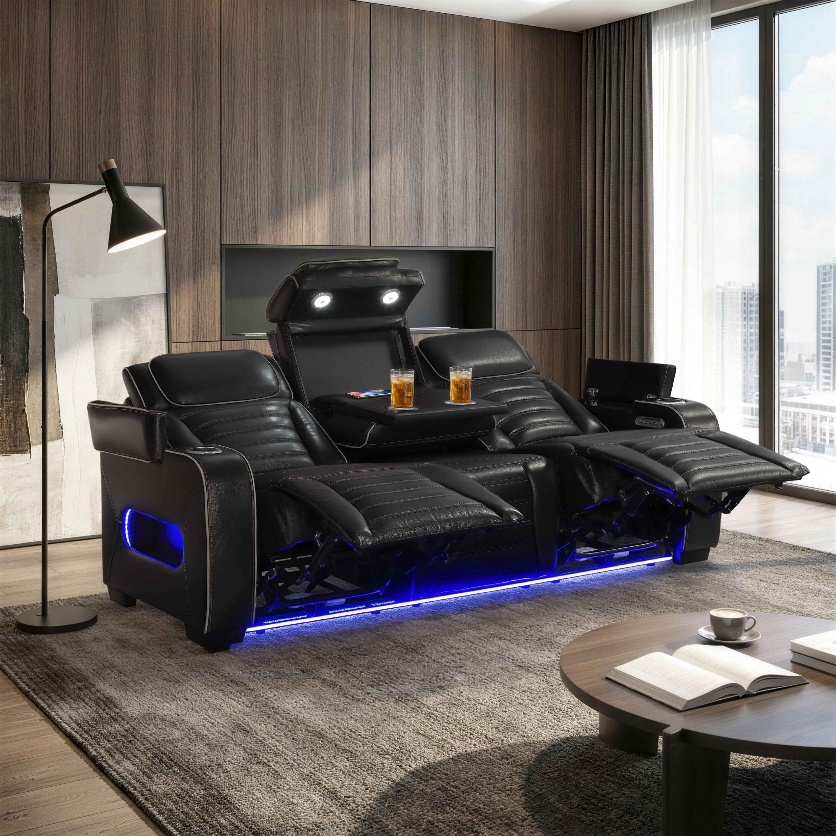 Cyber Black 3-Piece Power Reclining Living Room Set - Image 31