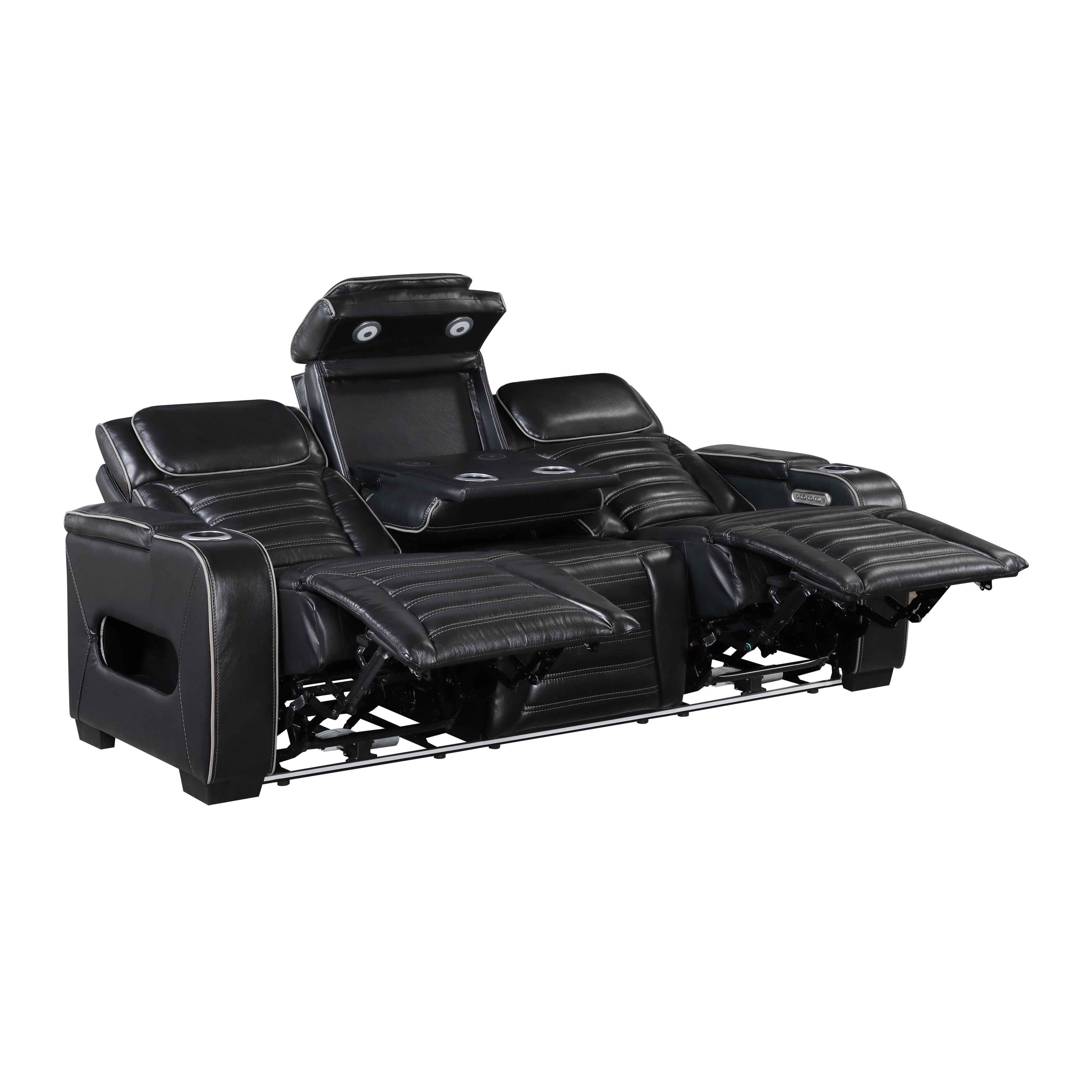 Cyber Black Power Reclining Living Room Set - Image 4