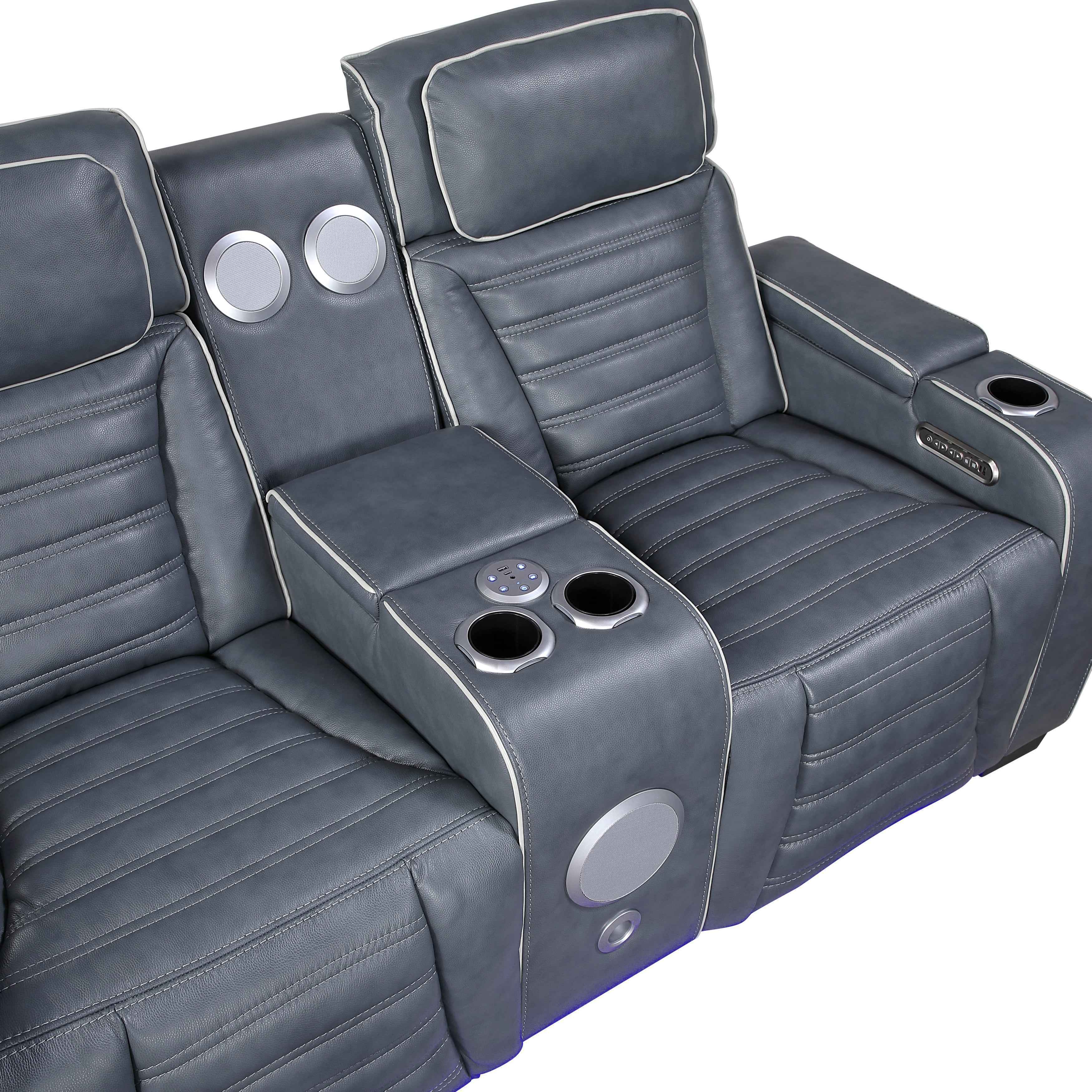 Cyber Blue 3-Piece Power Reclining Living Room Set - Image 16
