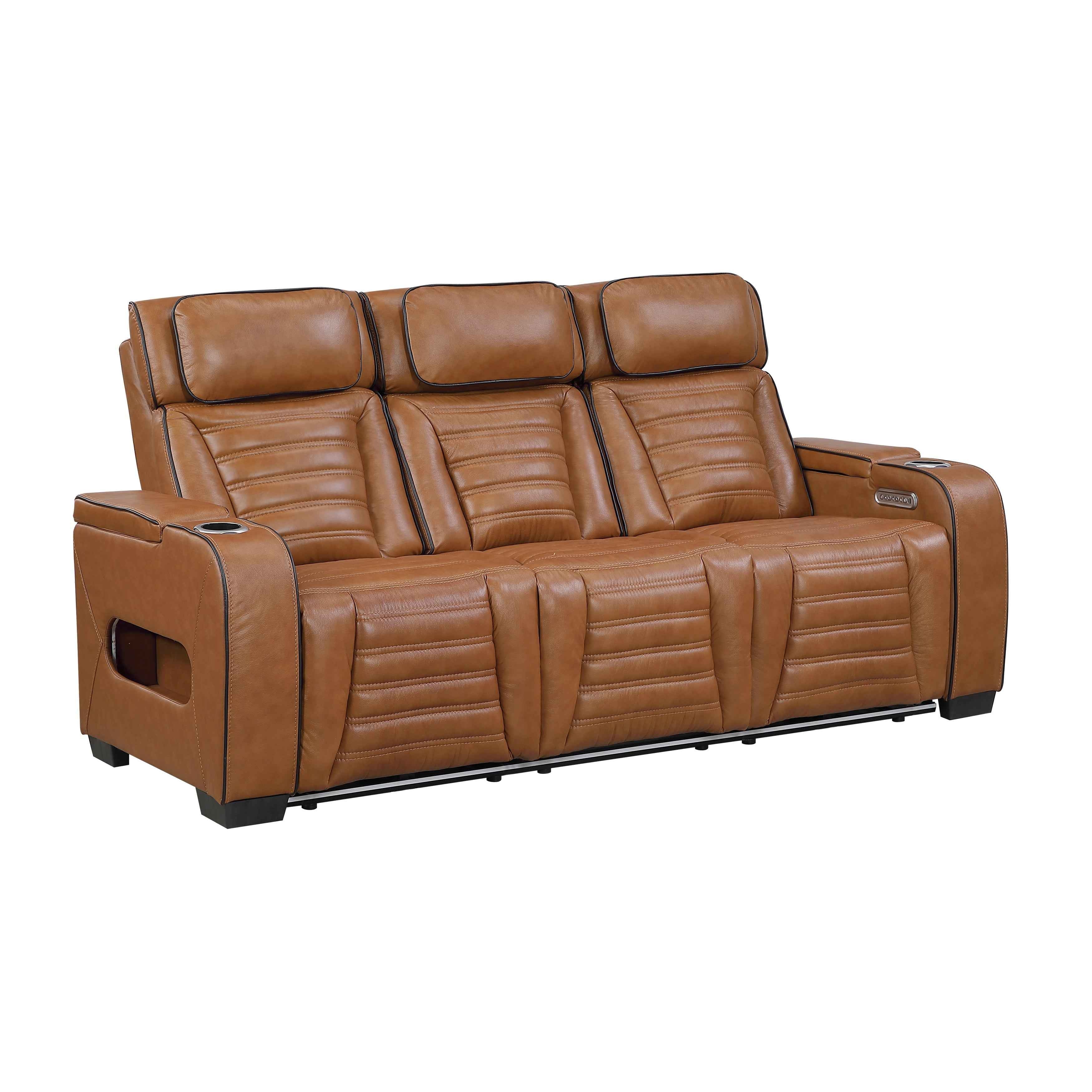 Cyber Brown 3-Piece Power Reclining Living Room Set - Image 3