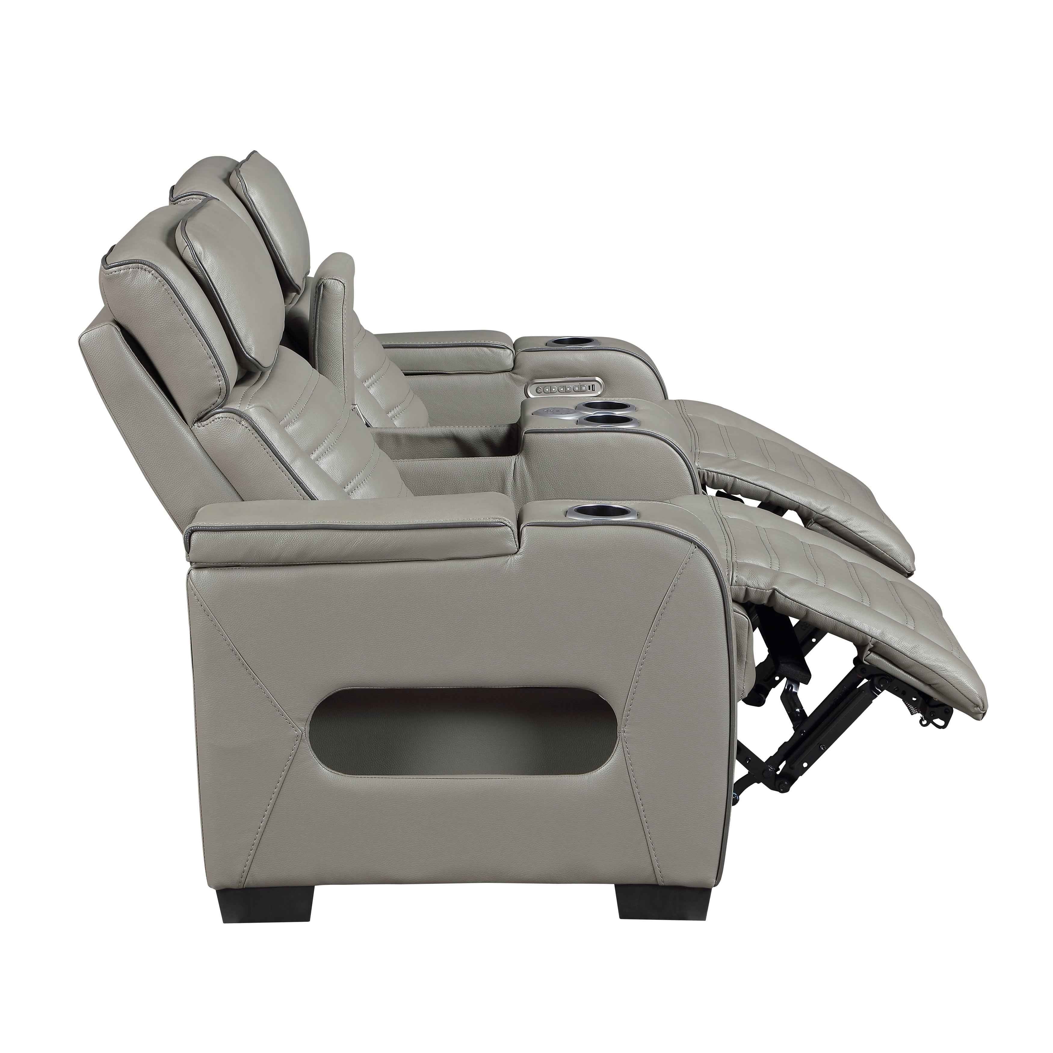 Cyber Gray 3-Piece Power Reclining Living Room Set - Image 15