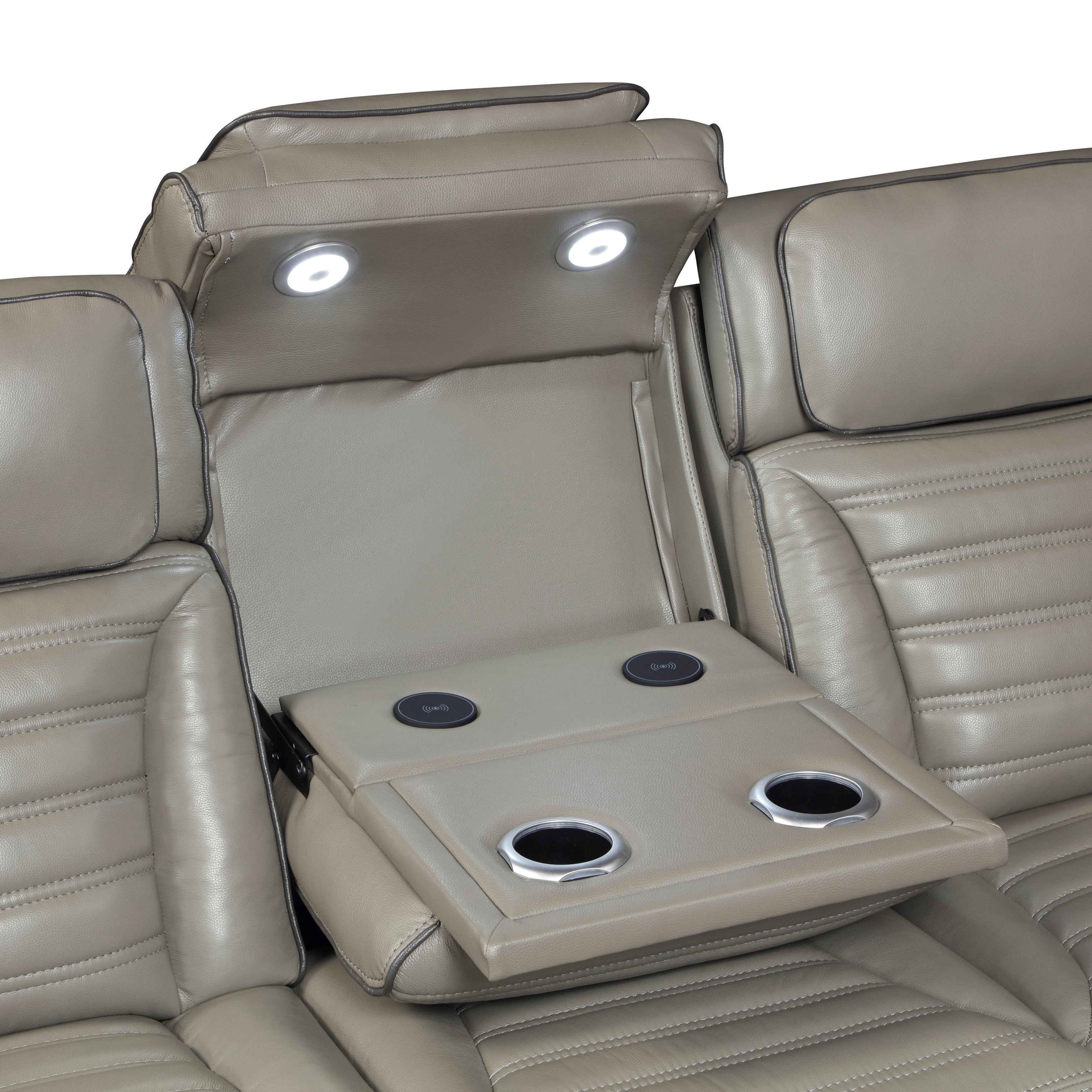 Cyber Gray 3-Piece Power Reclining Living Room Set - Image 9