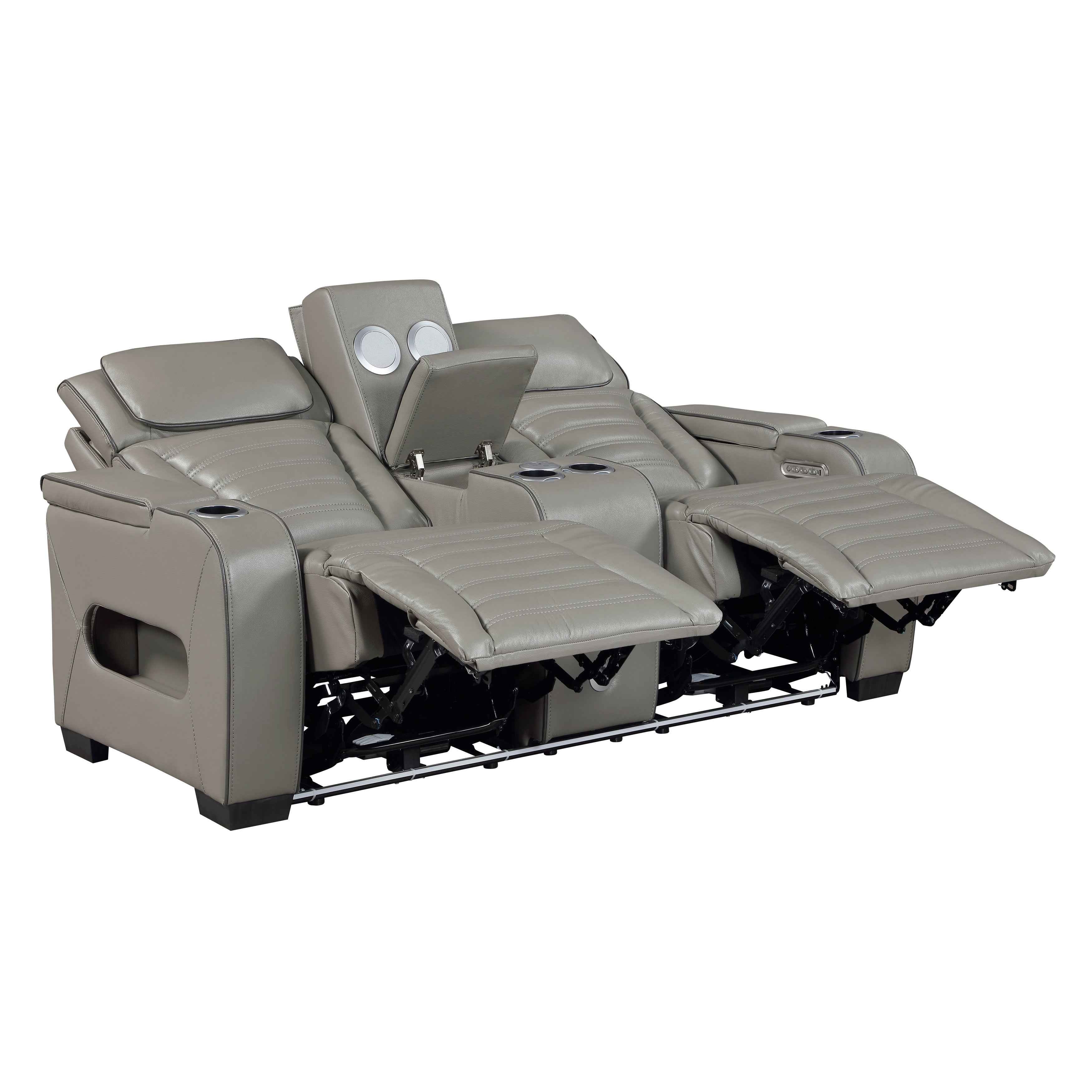 Cyber Gray Power Reclining Living Room Set - Image 14