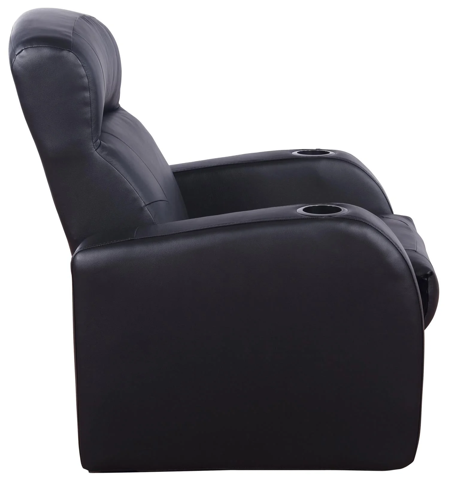 Cyrus Black Upholstered 3-Piece Reclining Living Room Set - Image 7