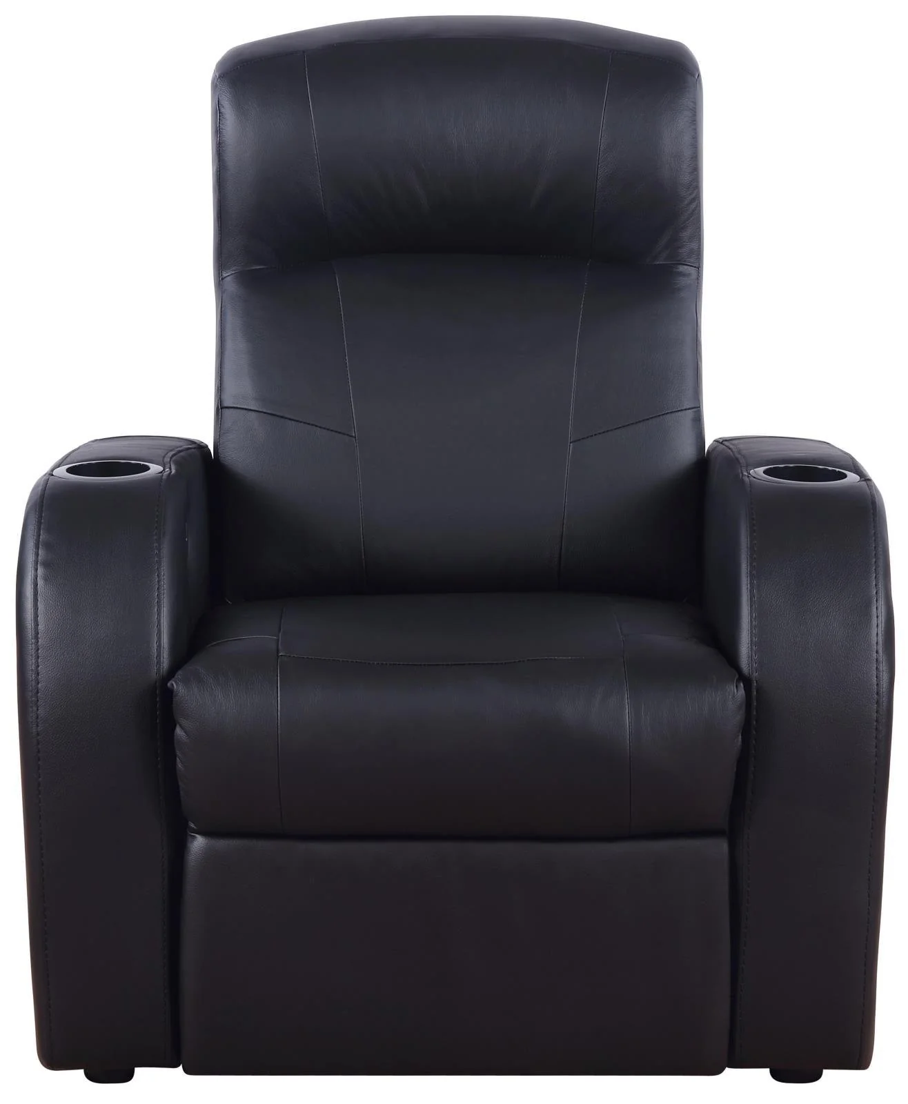 Cyrus Black Upholstered 5-Piece Reclining Living Room Set - Image 4