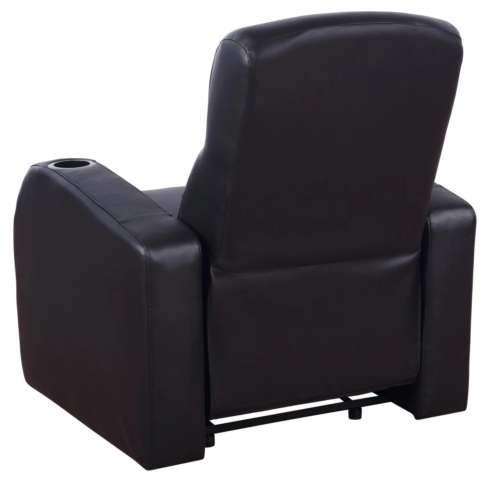 Cyrus Black Upholstered 5-Piece Reclining Living Room Set - Image 5