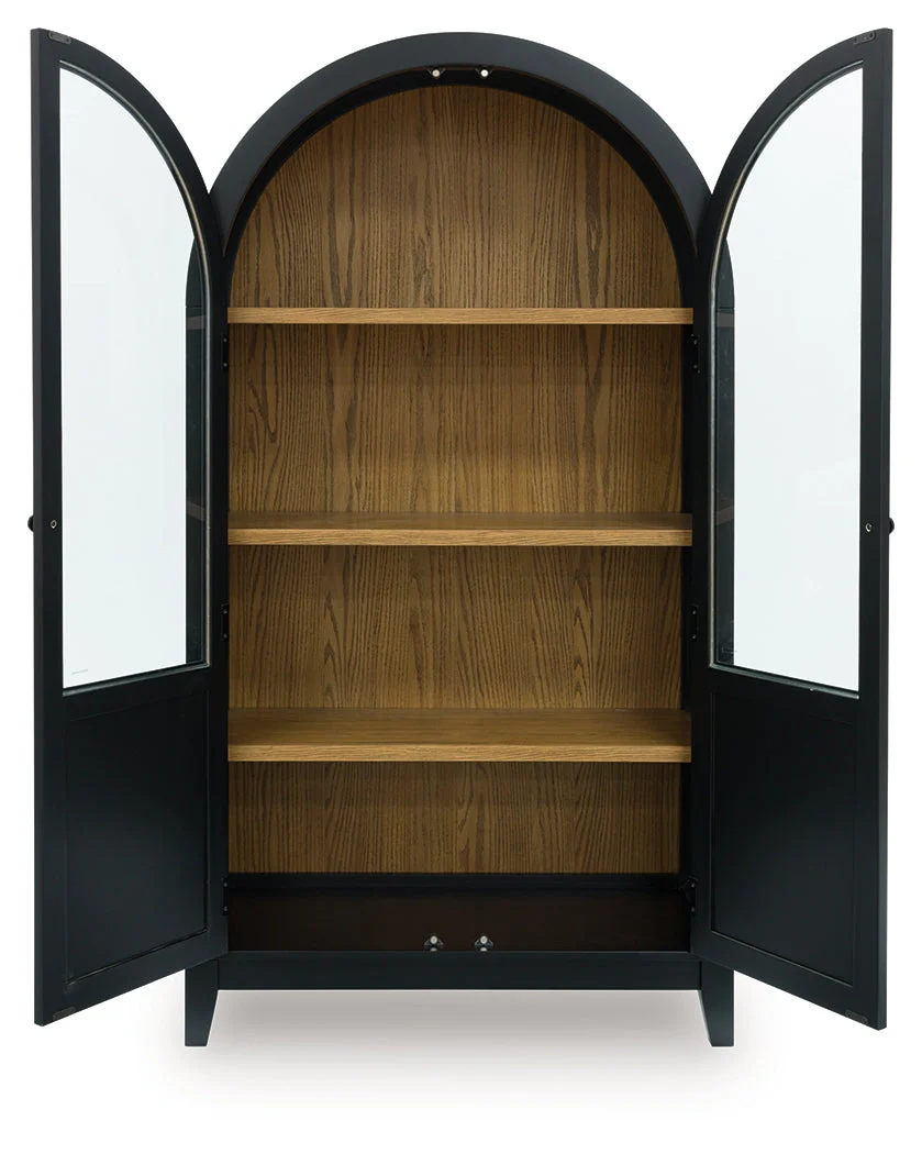 Dagandale Black/Natural Accent Cabinet - Image 2
