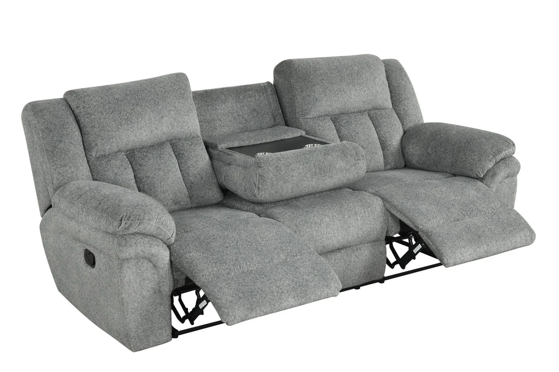Dallas Gray 3-Piece Manual Reclining Set - Image 2