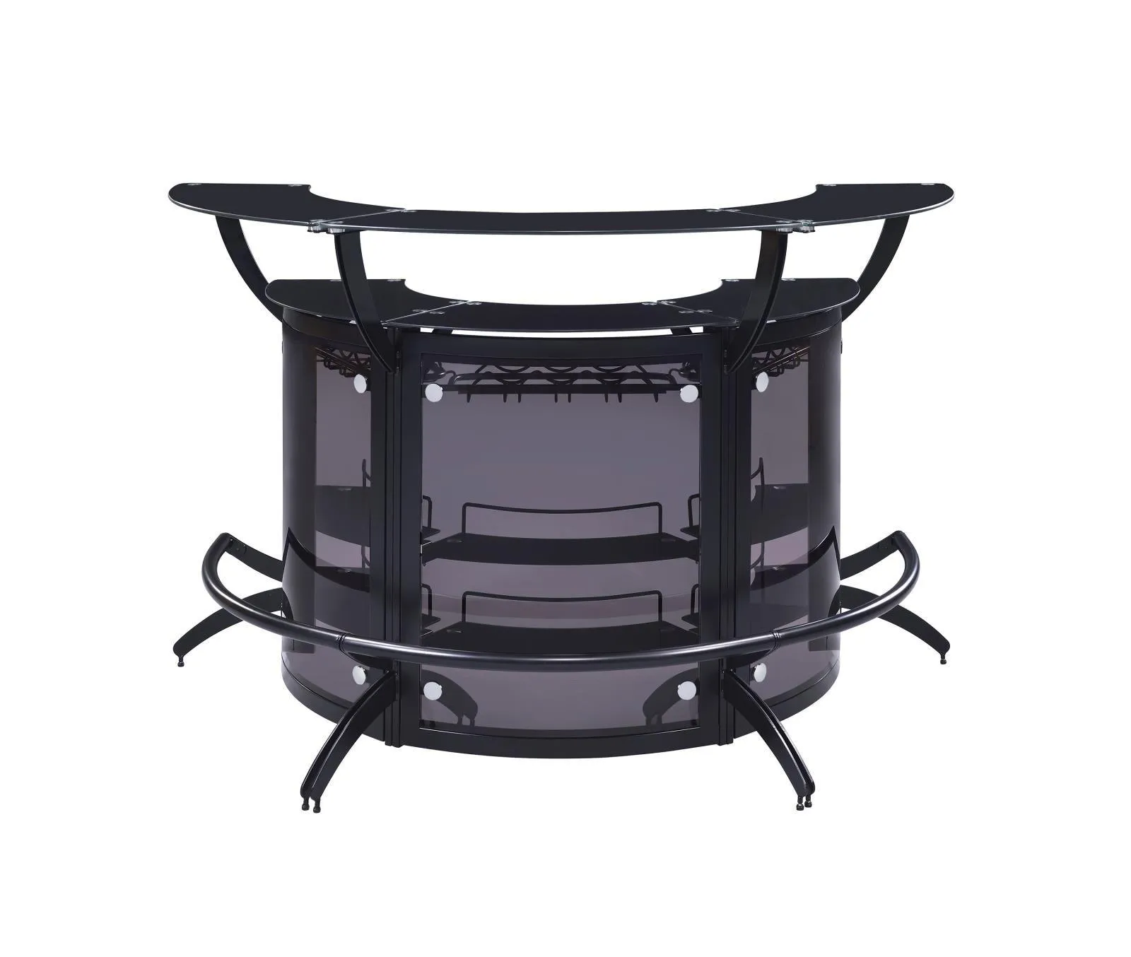 Dallas Smoke/Black Curved Bar Unit - Image 4