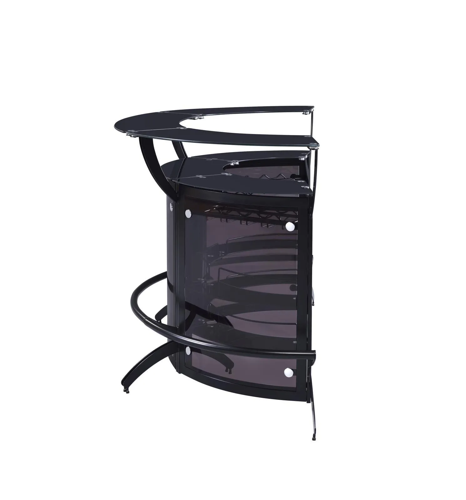 Dallas Smoke/Black Curved Bar Unit - Image 5