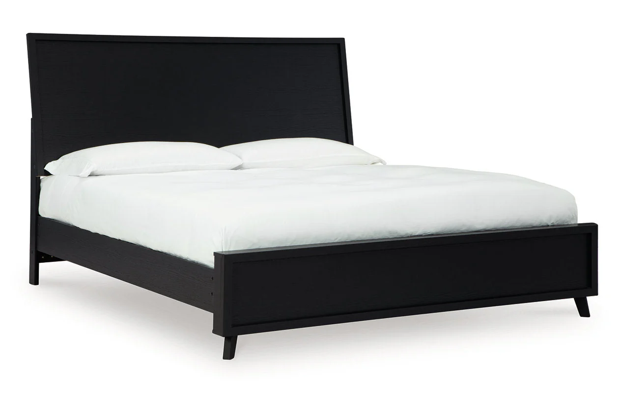 Danziar Black King Framed Platform Bed - Image 6