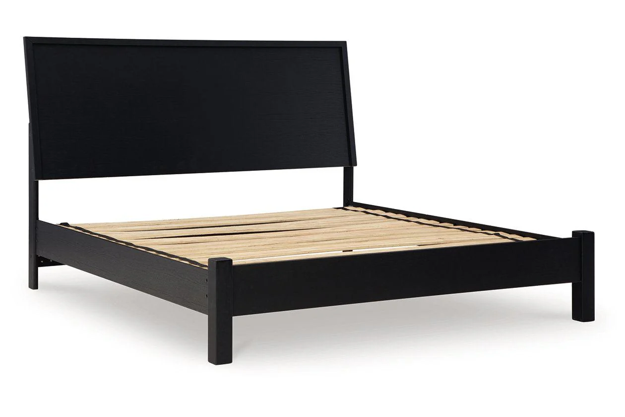 Danziar Black King Platform Bed - Image 2
