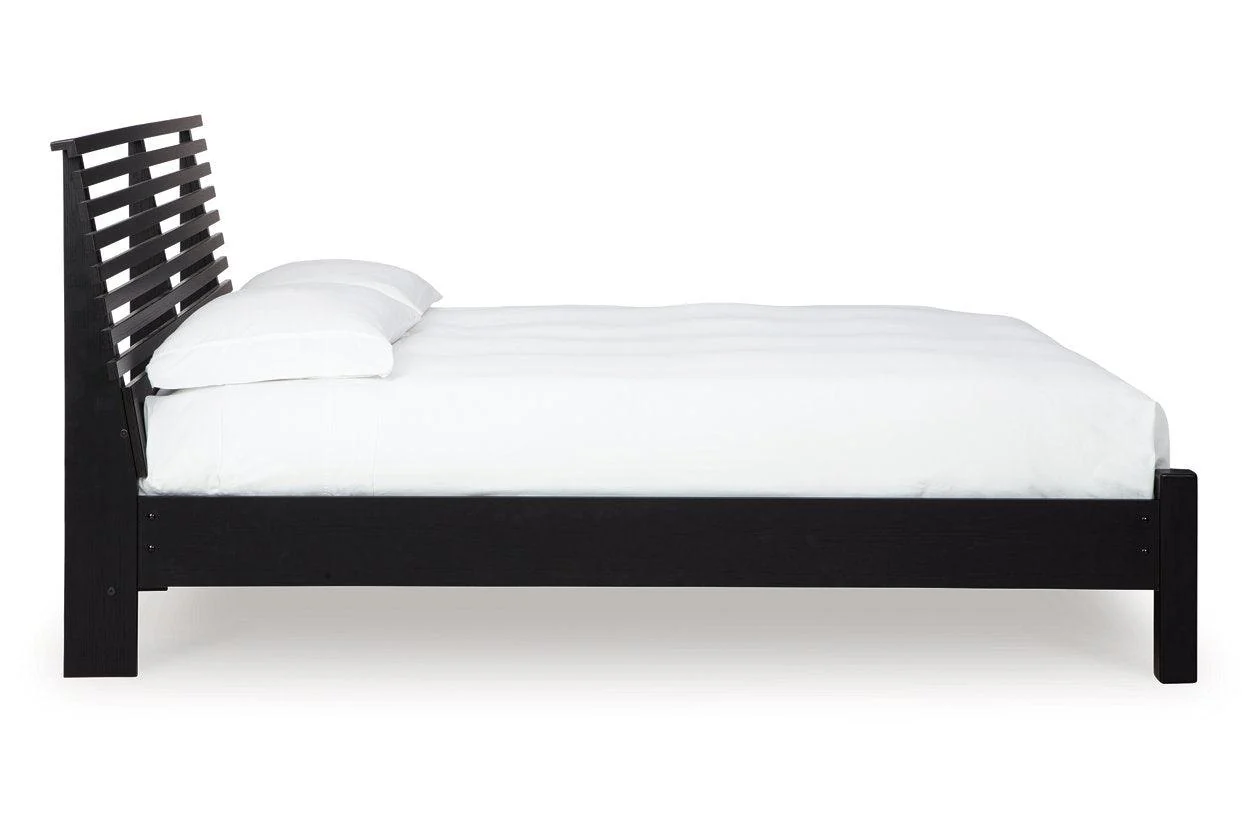 Danziar Black King Slat Platform Bed - Image 4
