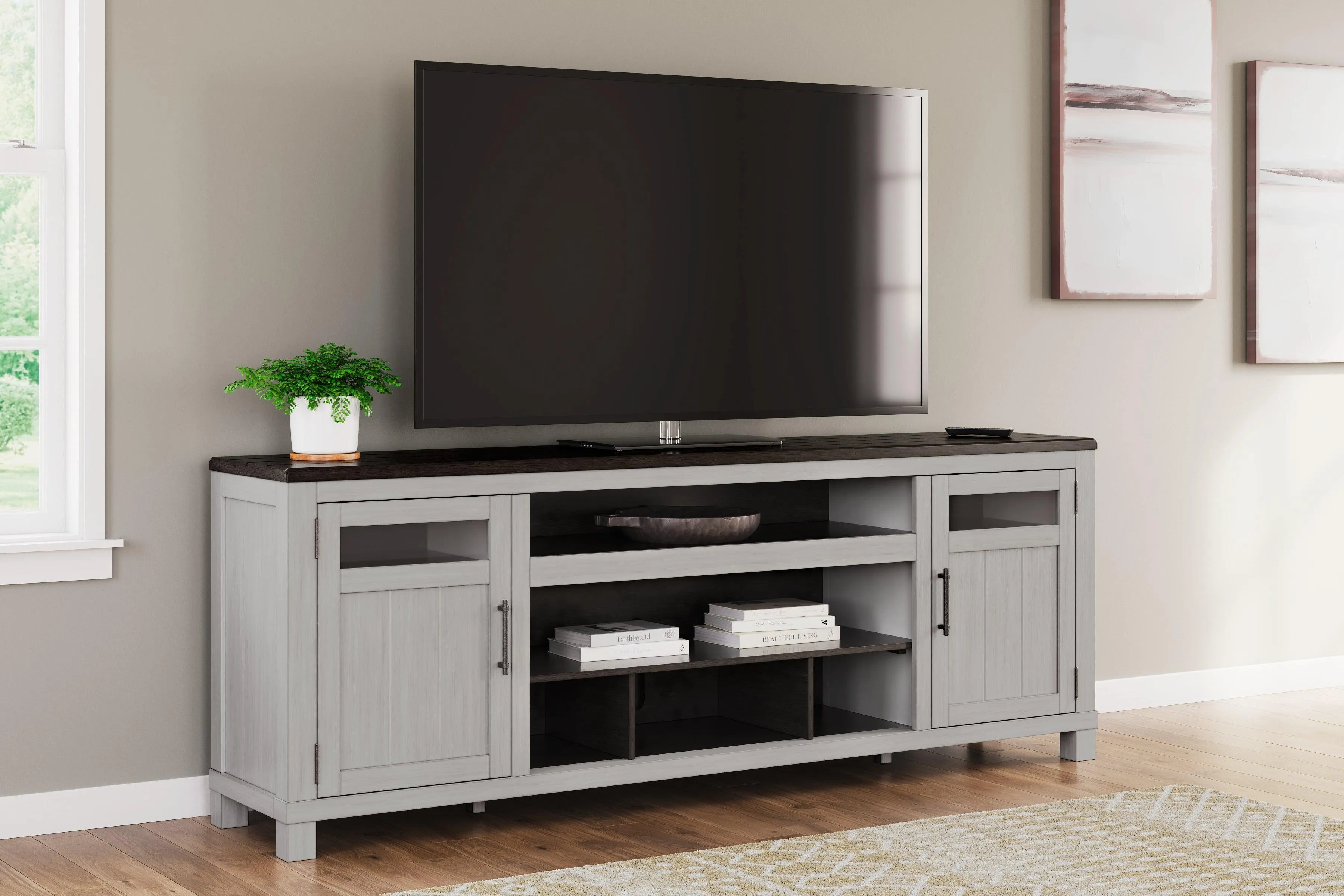Darborn Gray/Brown 88" TV Stand