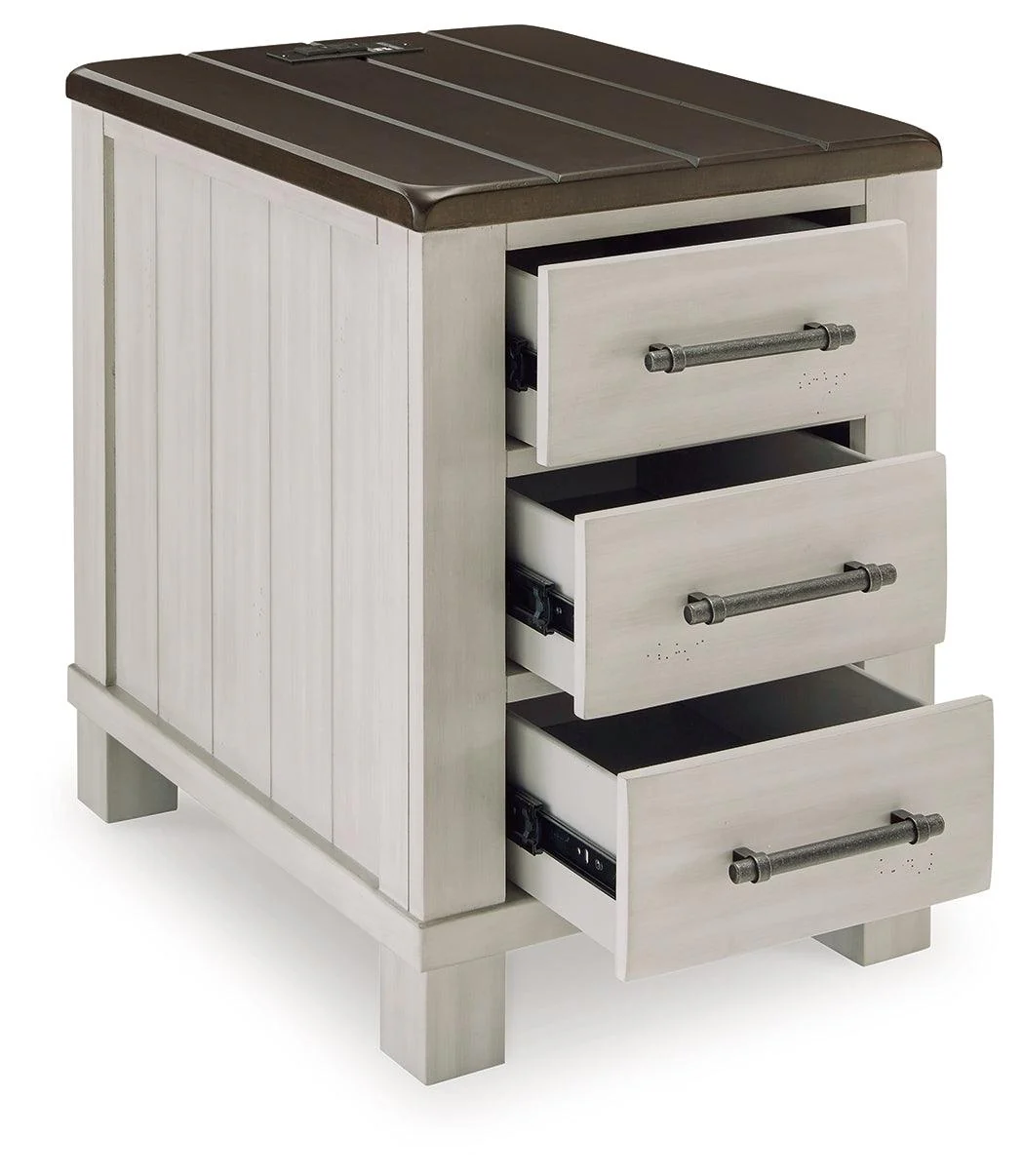 Darborn Gray/Brown Chairside End Table - Image 2