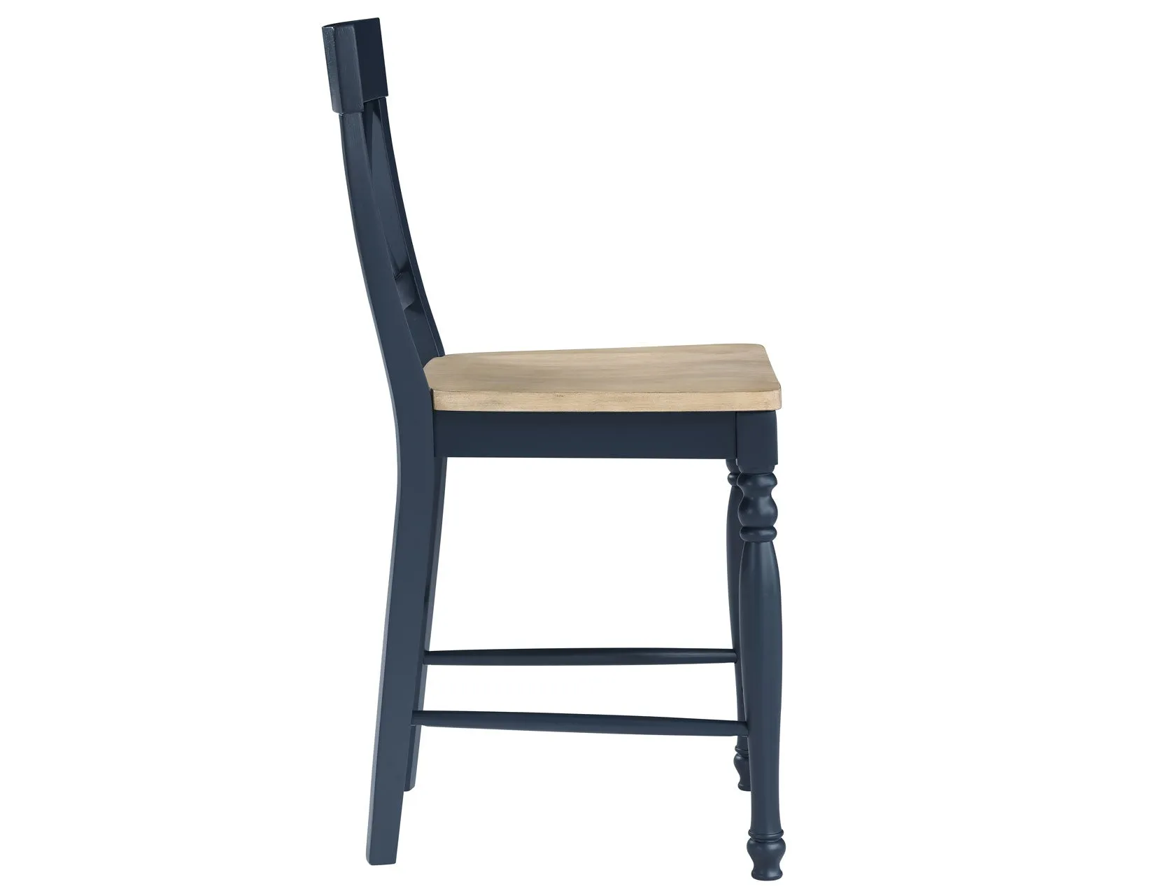 Darcy Midnight Blue/Natural Counter Height Dining Set with 18-inch Leaf - Image 20
