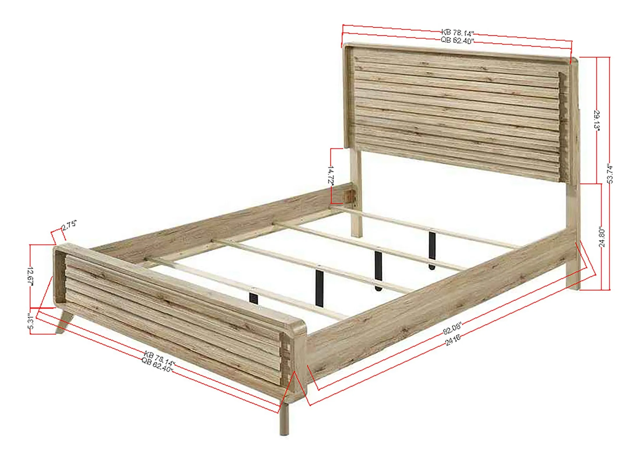 Dawson Light Brown Panel Bedroom Set - Image 14