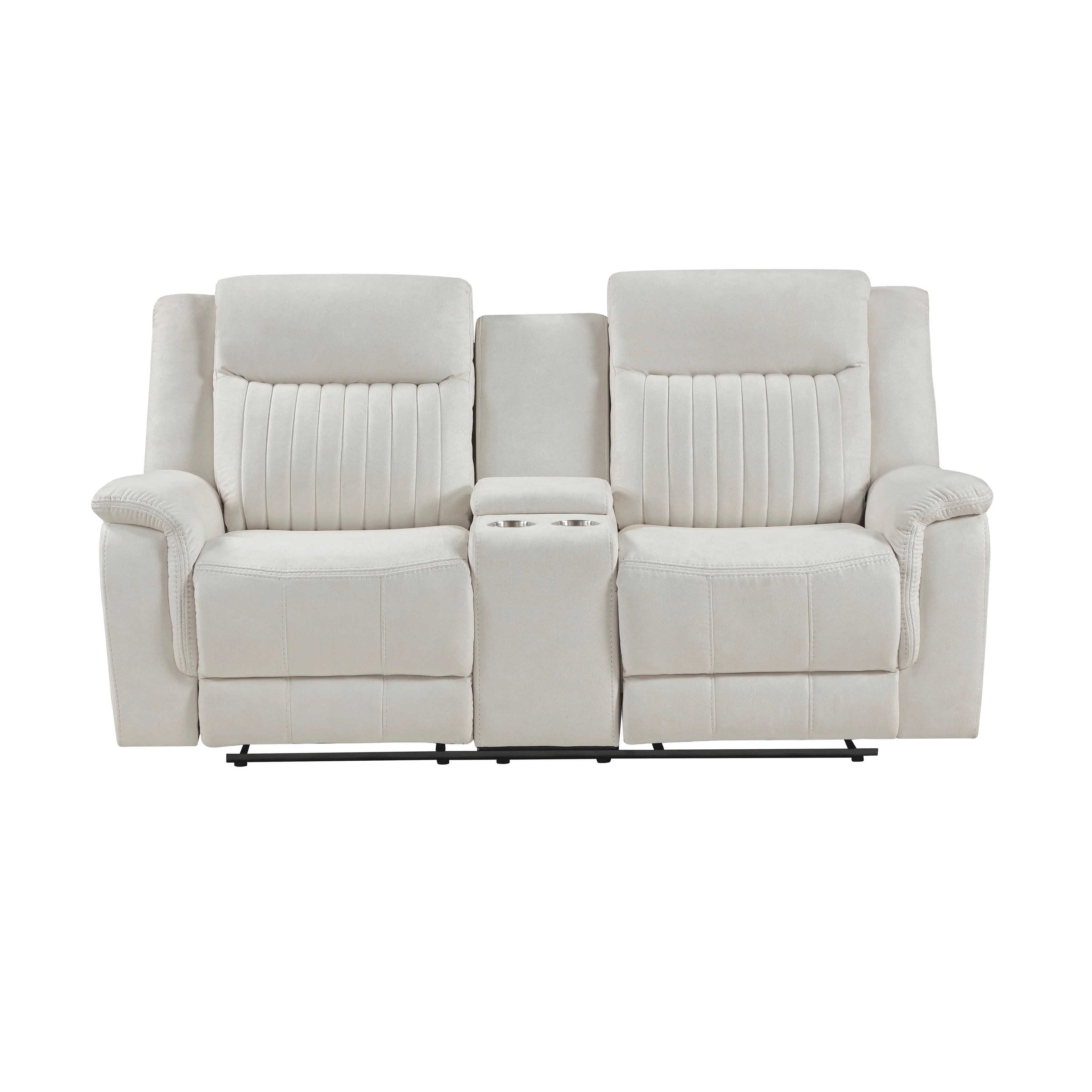 Dean Beige Double Reclining Living Room Set - Image 7