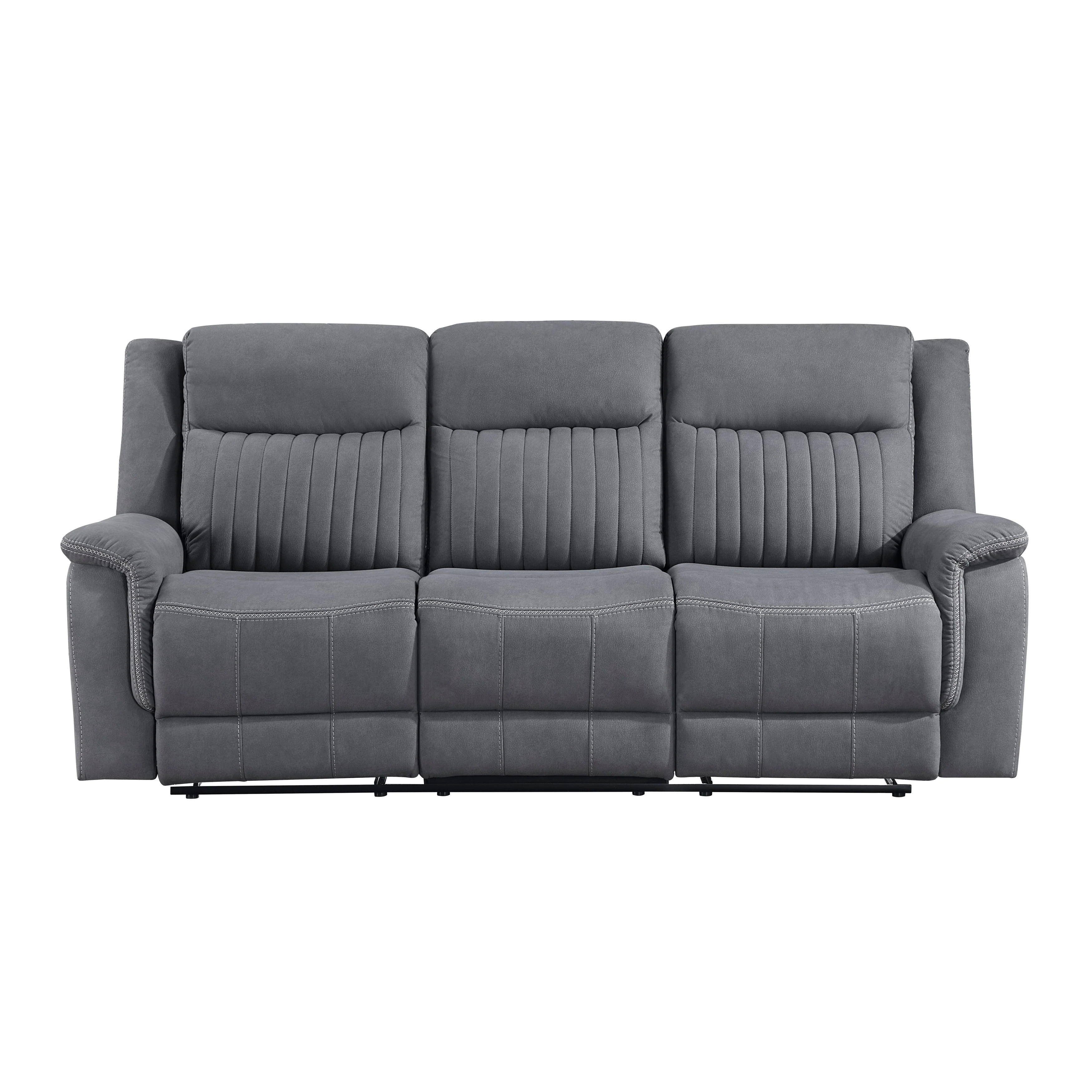 Dean Gray Double Reclining Living Room Set - Image 3