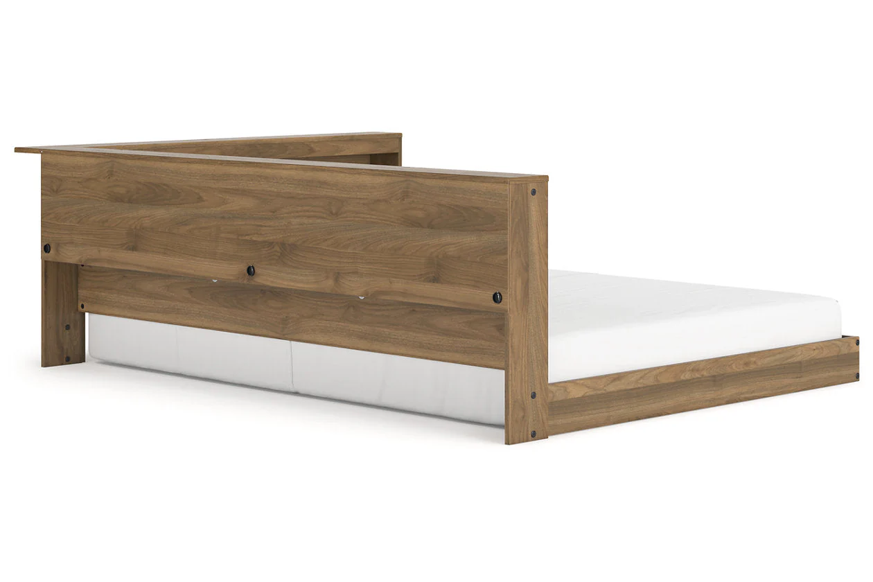 Deanlow Honey Full Bookcase Corner Storage Bed - Image 4