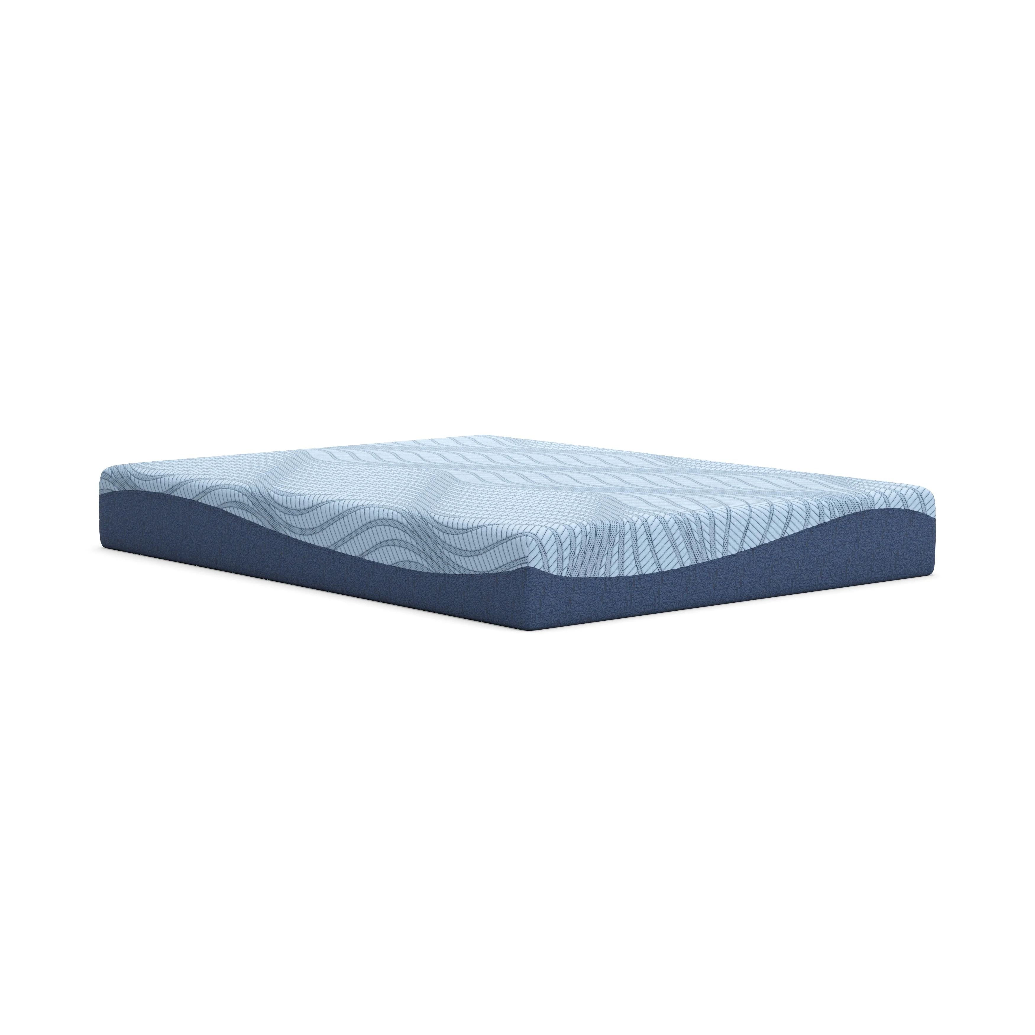 Dellyn 10 Memory Foam White Queen Mattress